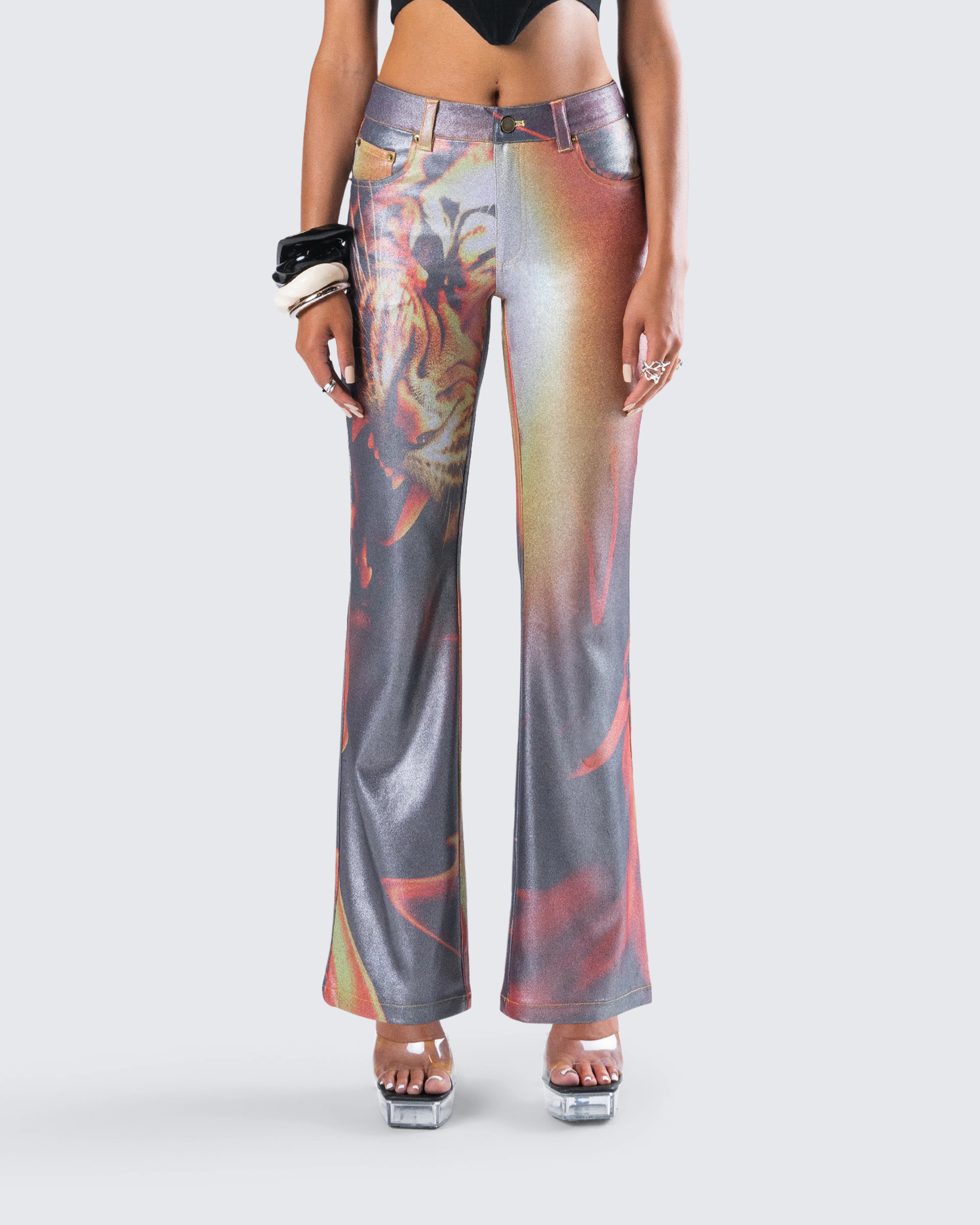 Janet Multi Tiger Shimmer Pant - Image 4