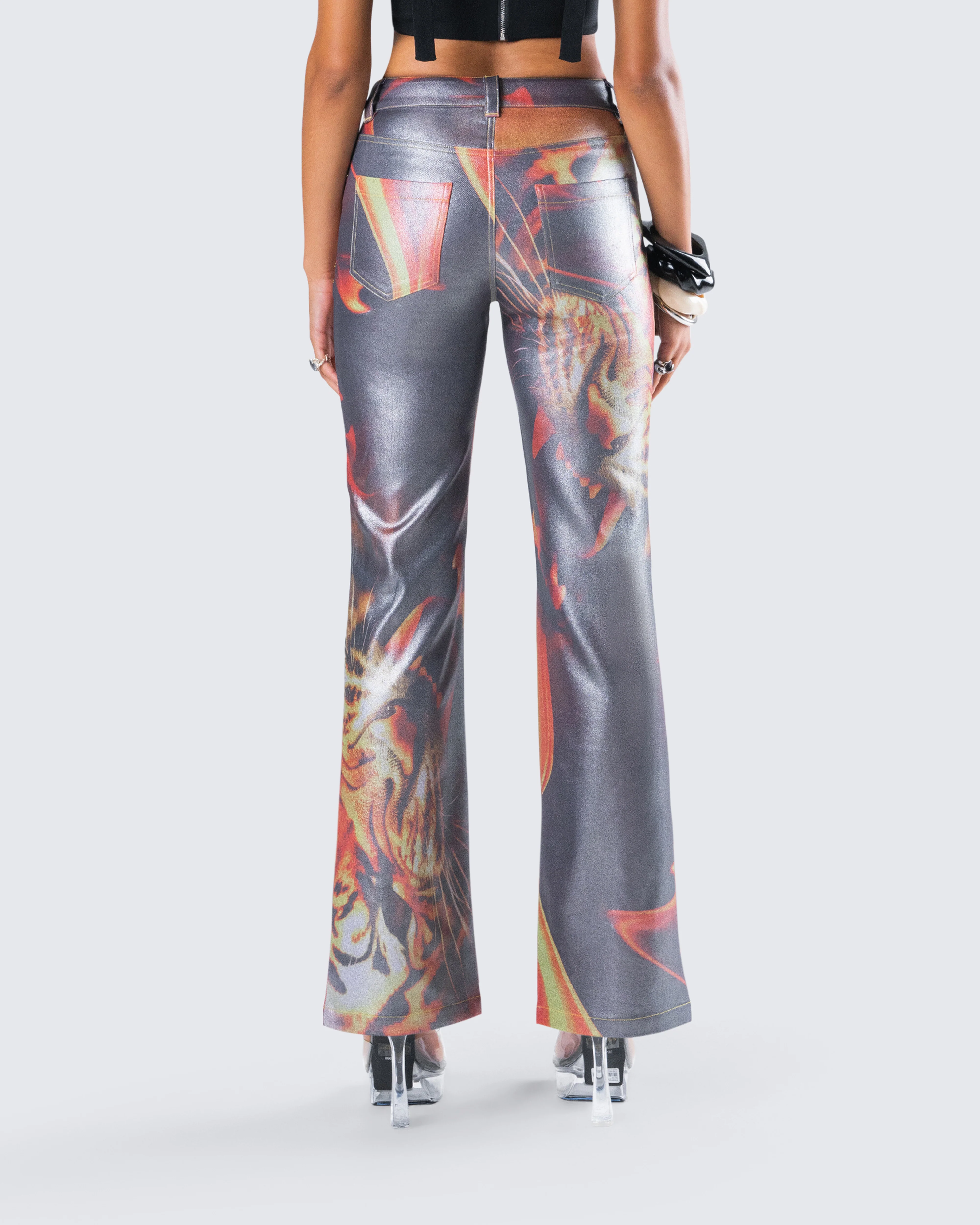 Janet Multi Tiger Shimmer Pant - Image 7
