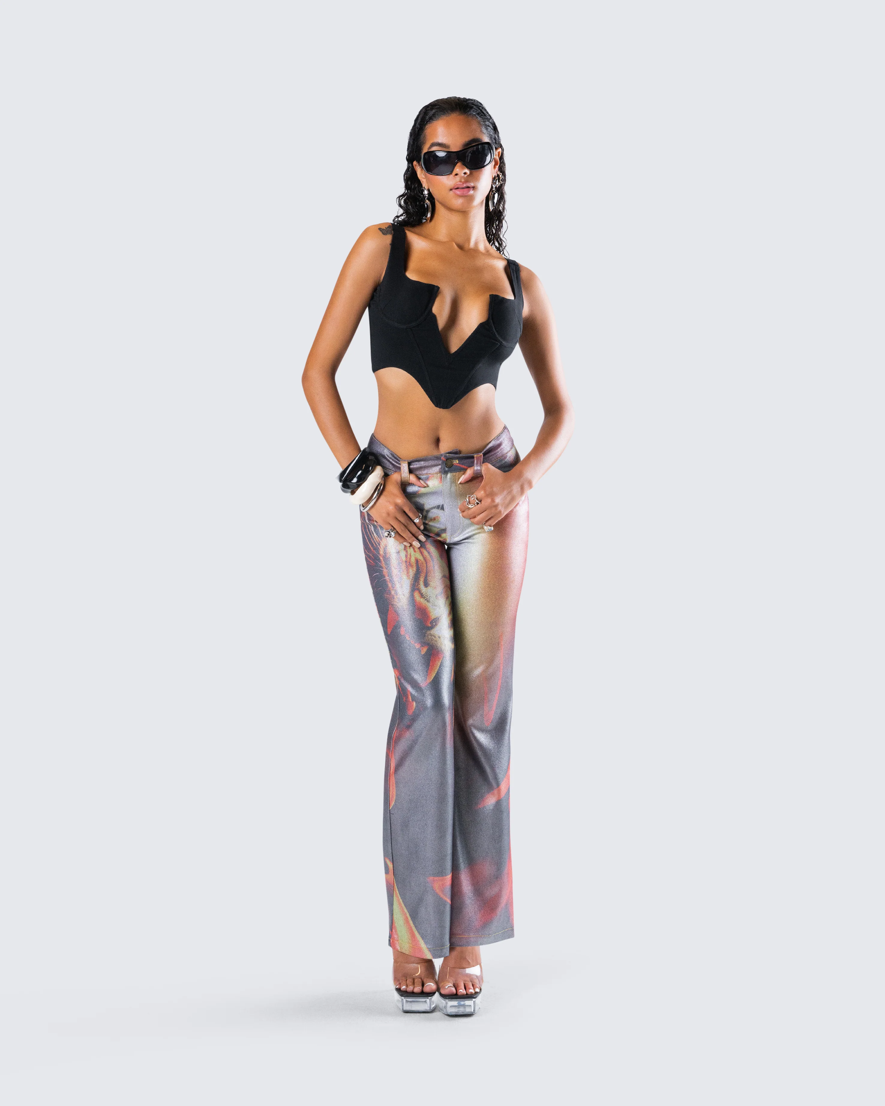 Janet Multi Tiger Shimmer Pant - Image 9