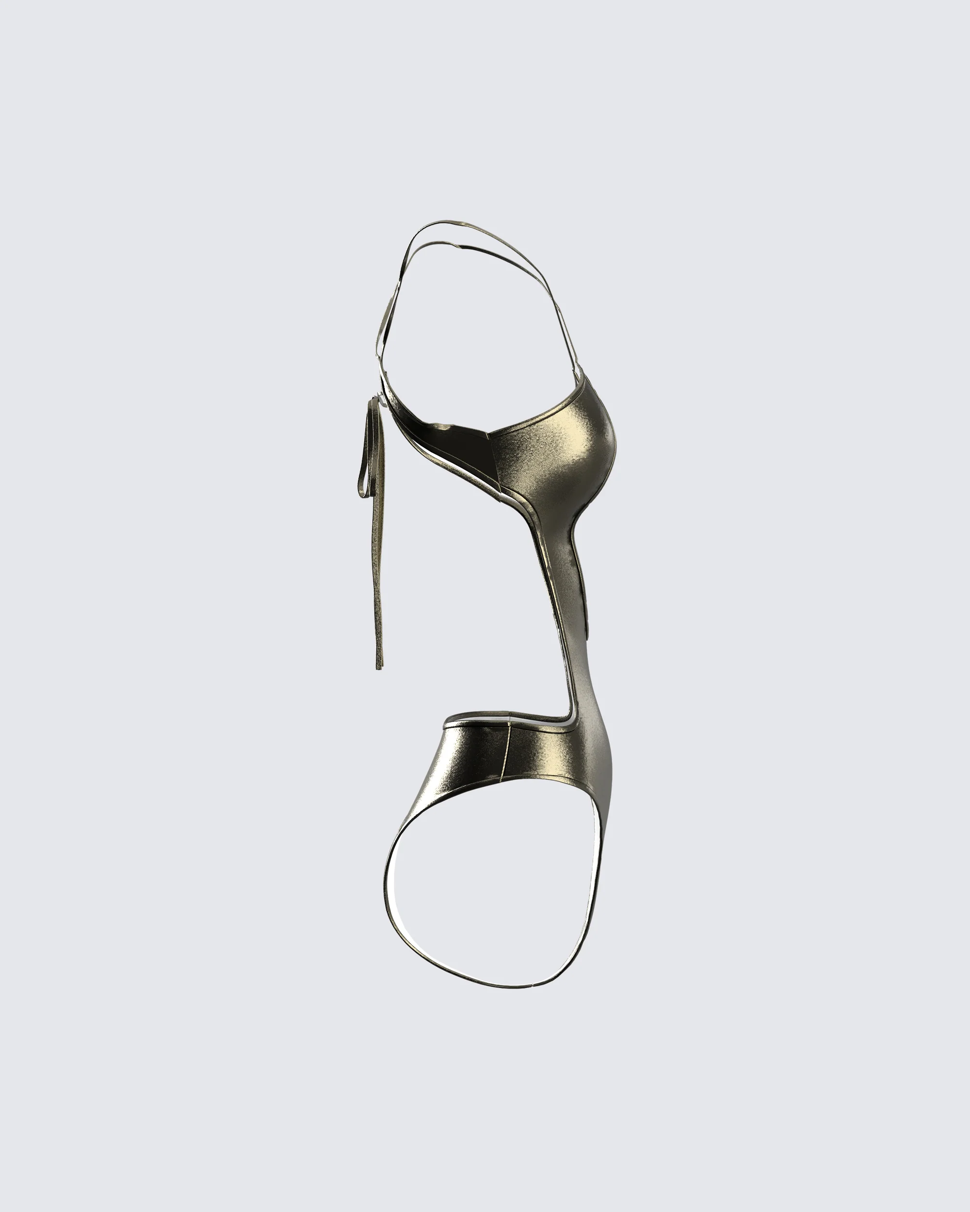 Jarah Metallic Gunmetal One Piece - Image 2