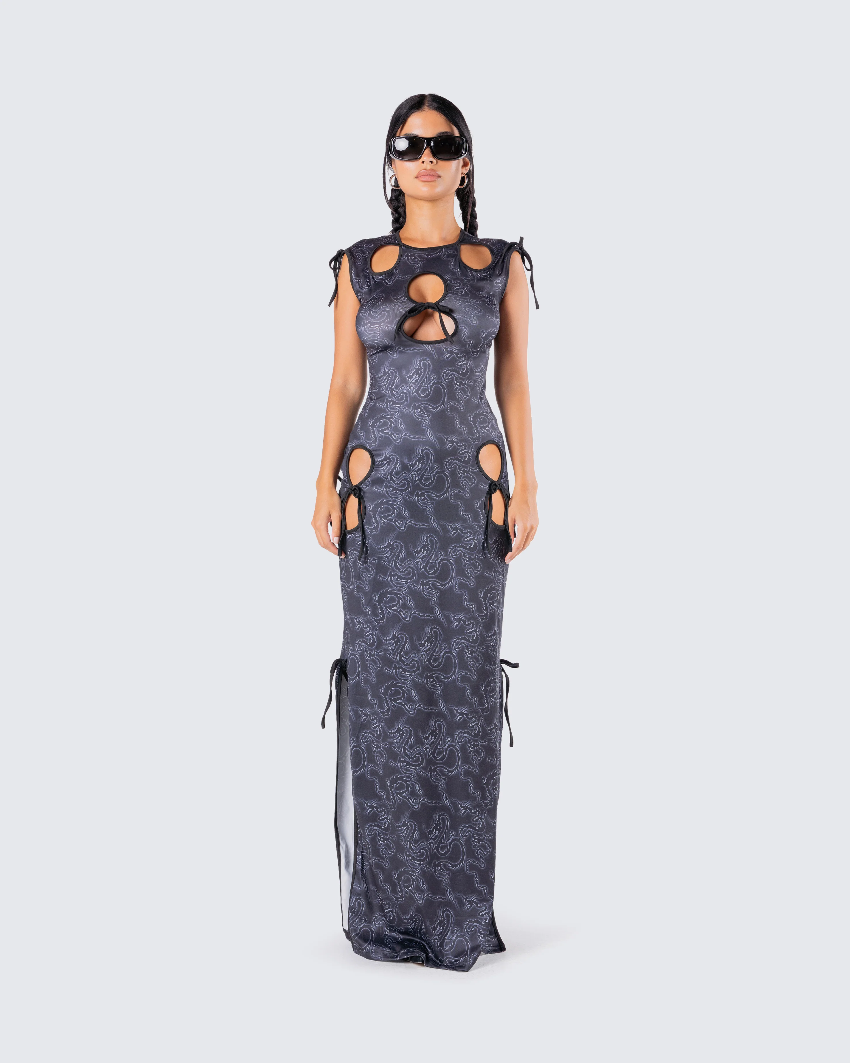 Jasper Black Maxi Dress - Image 4