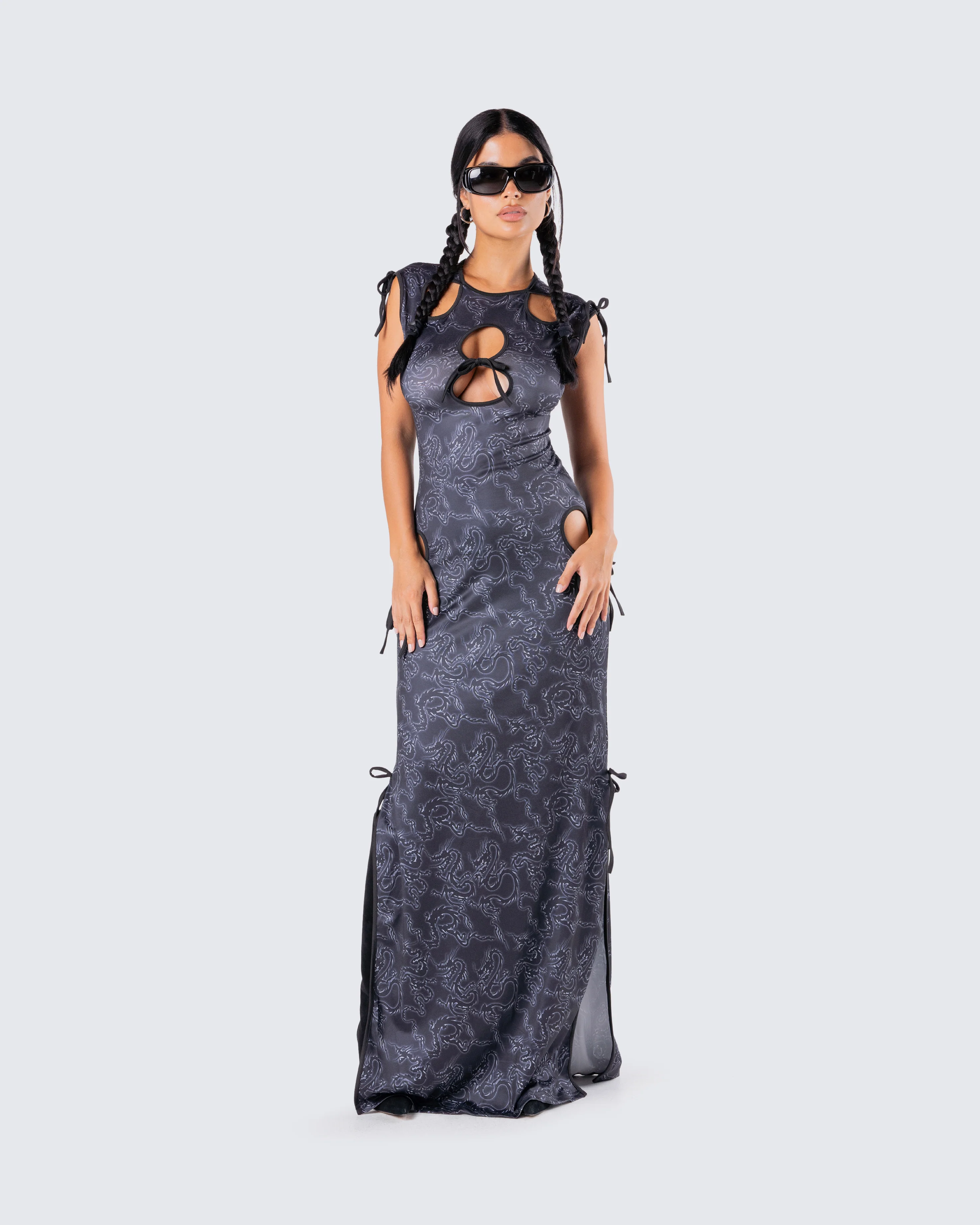 Jasper Black Maxi Dress - Image 8