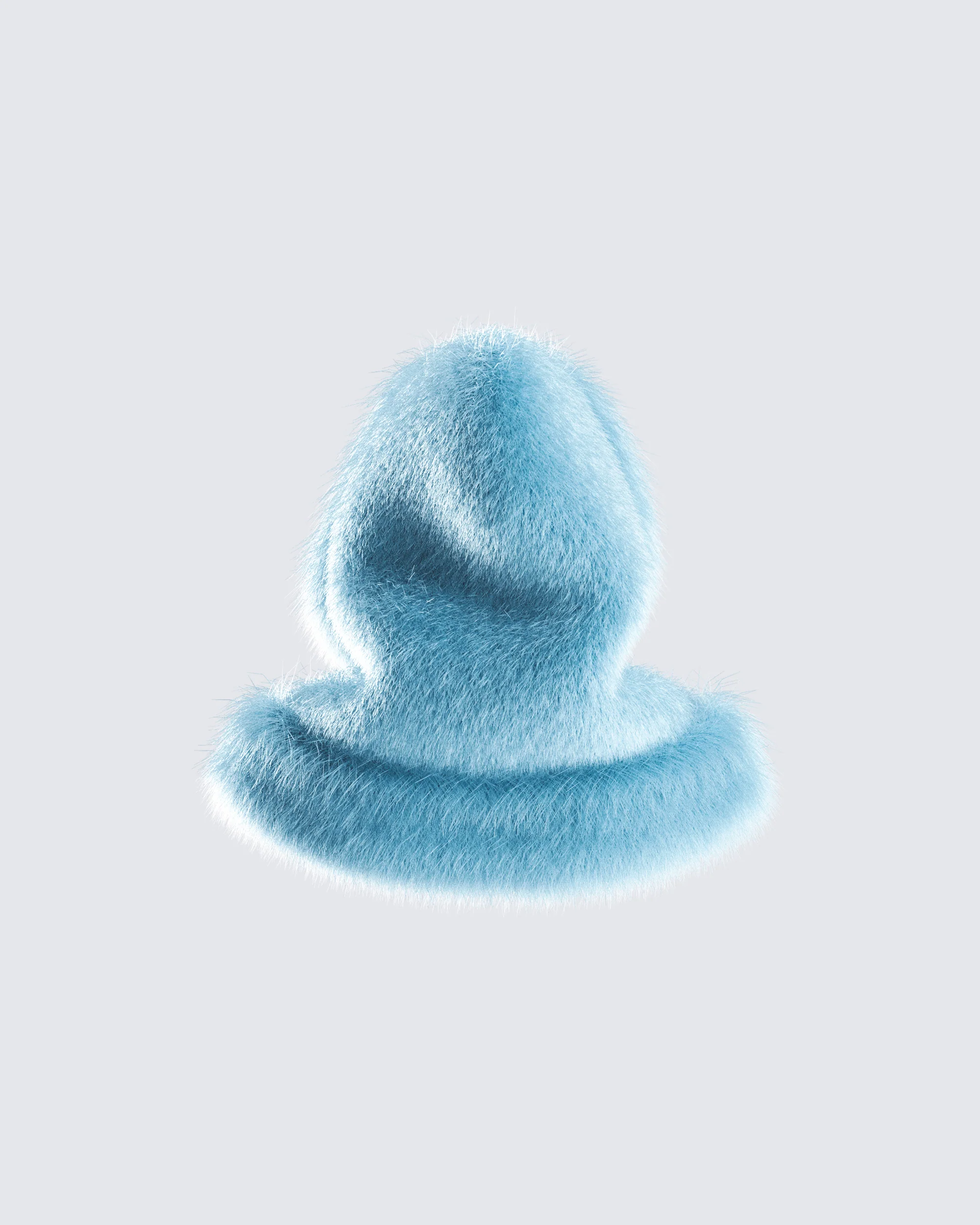 Jayden Aqua Fur Hood - Image 3