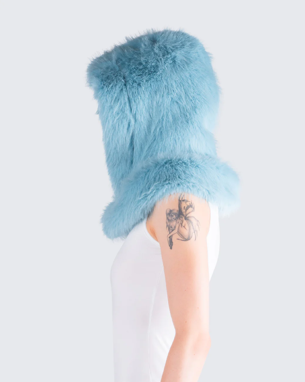Jayden Aqua Fur Hood - Image 6