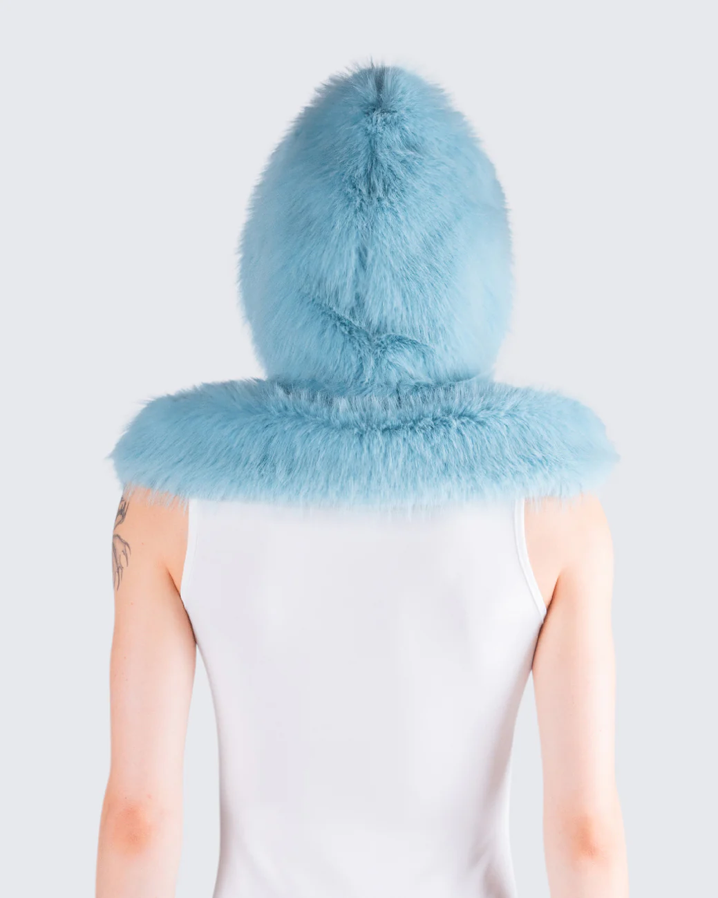 Jayden Aqua Fur Hood - Image 7