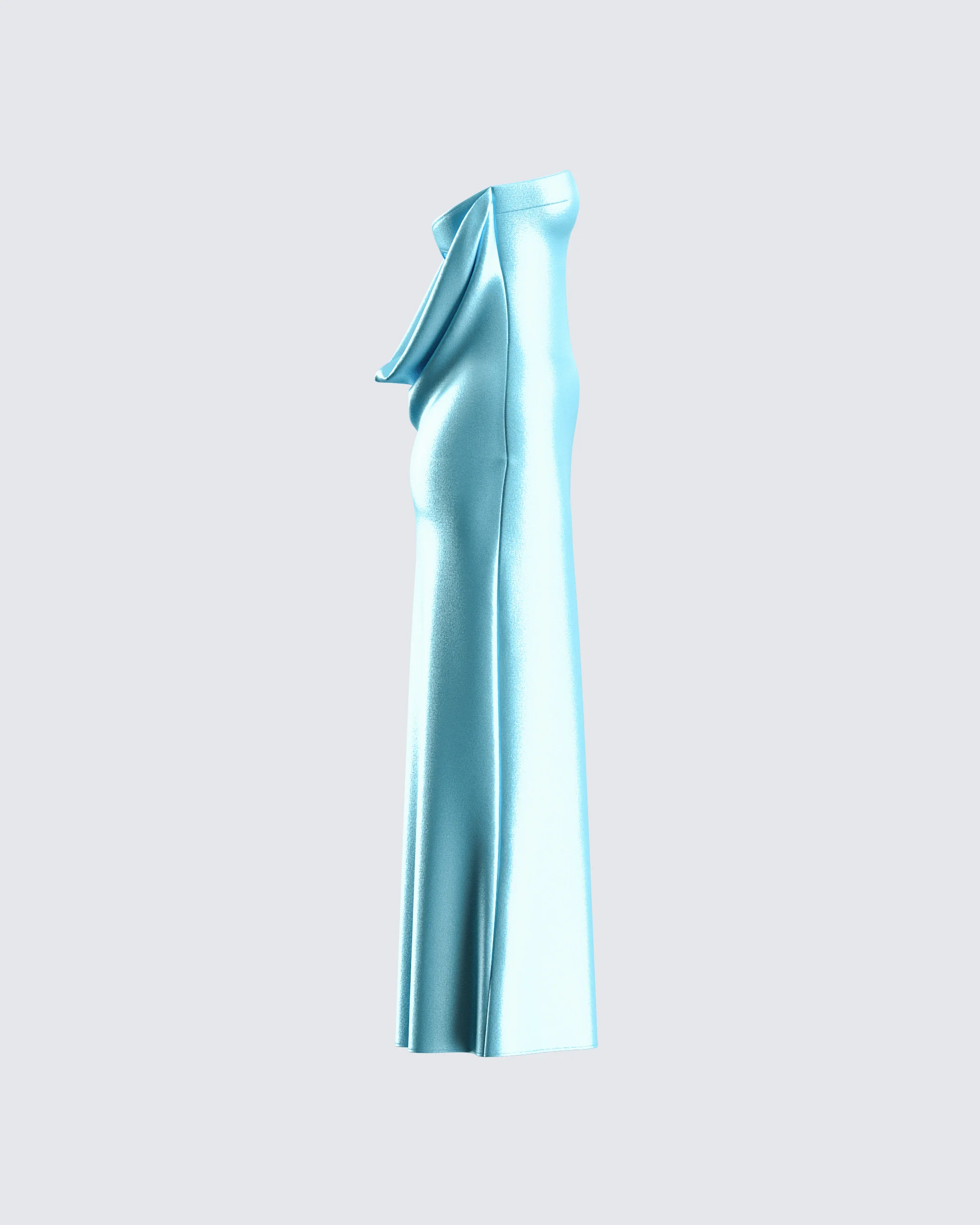 Jayden Aqua Strapless Dress - Image 2