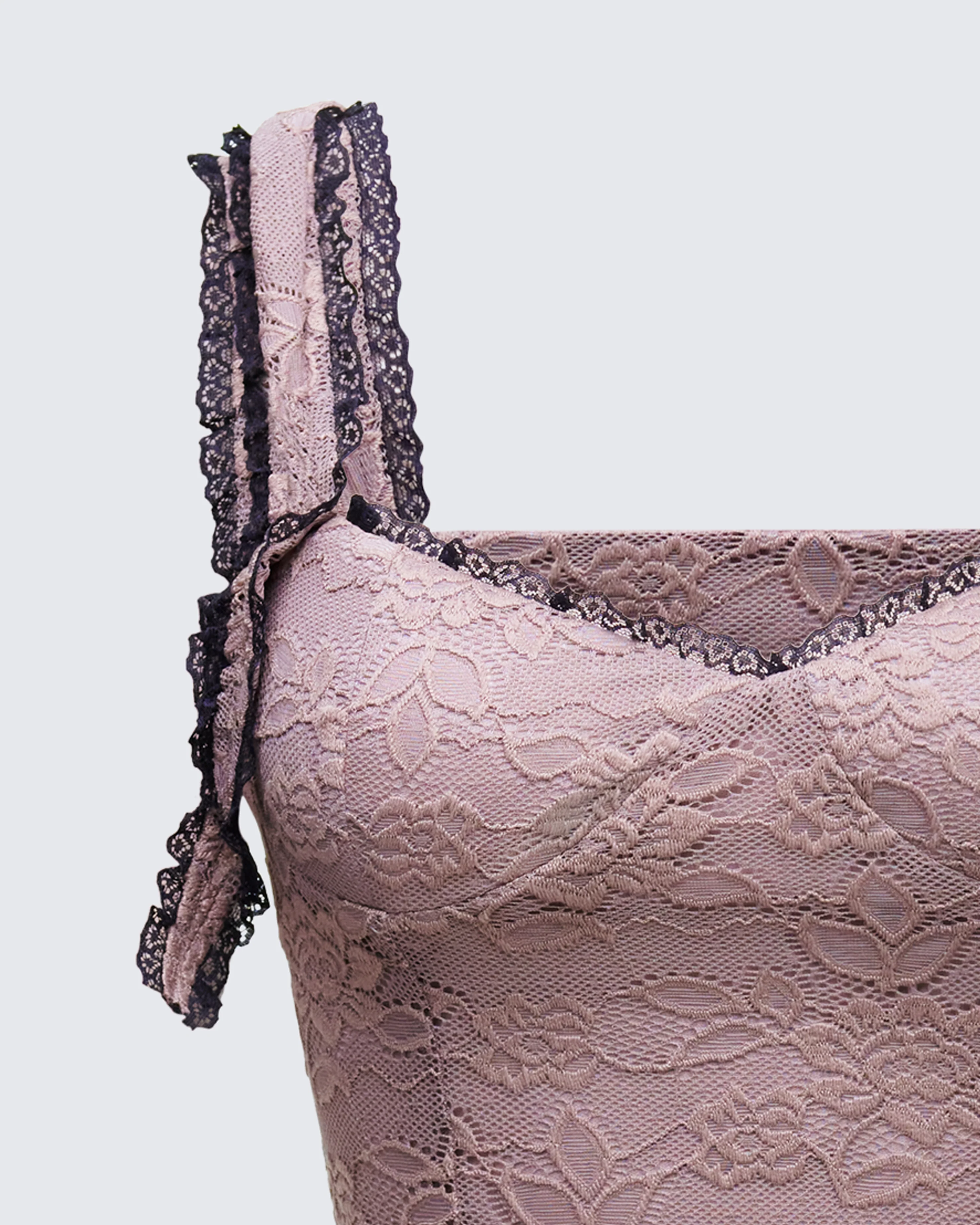 Jayella Tan Lace Mini Dress - Image 6