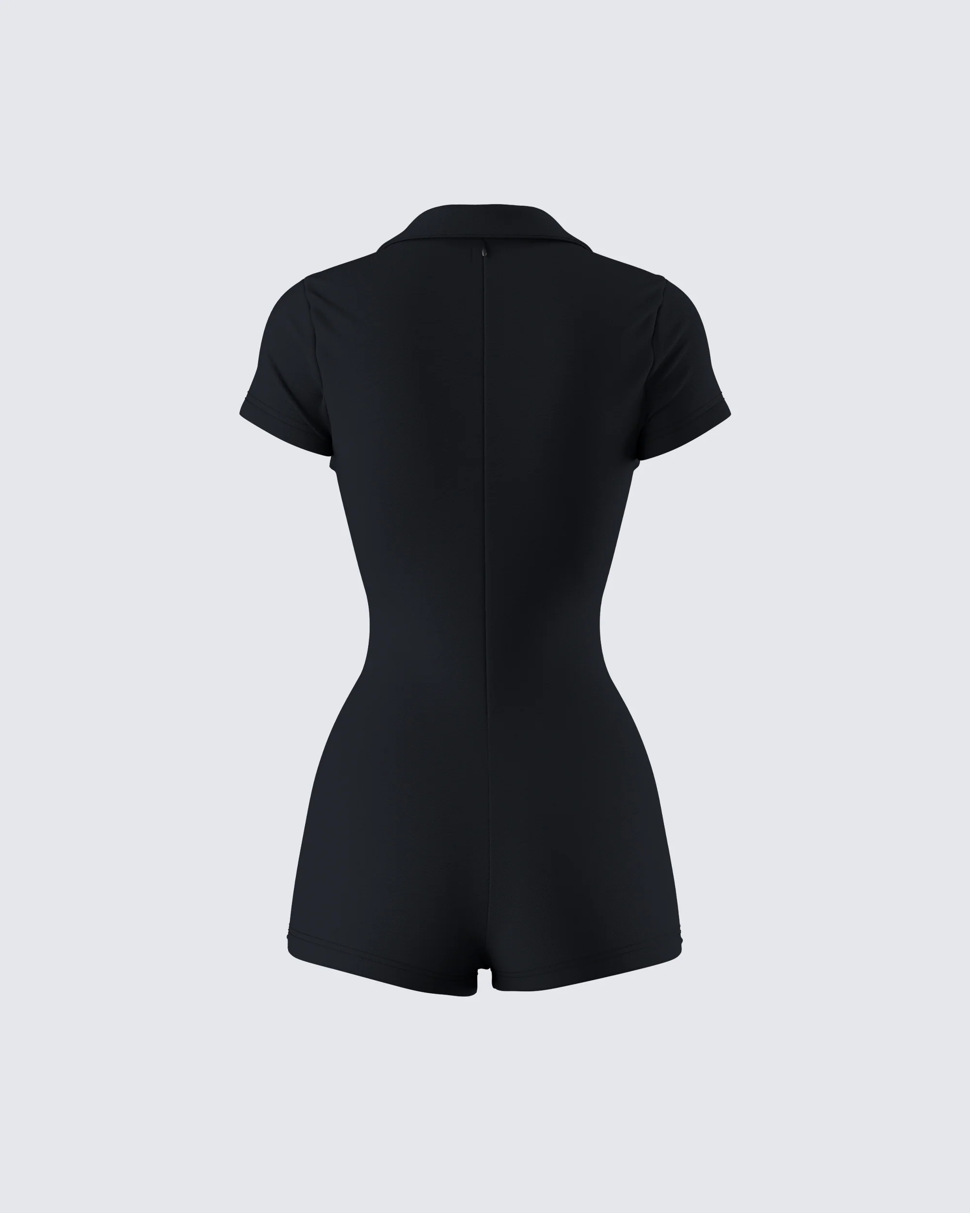 Jeanie Black Knit Romper - Image 3