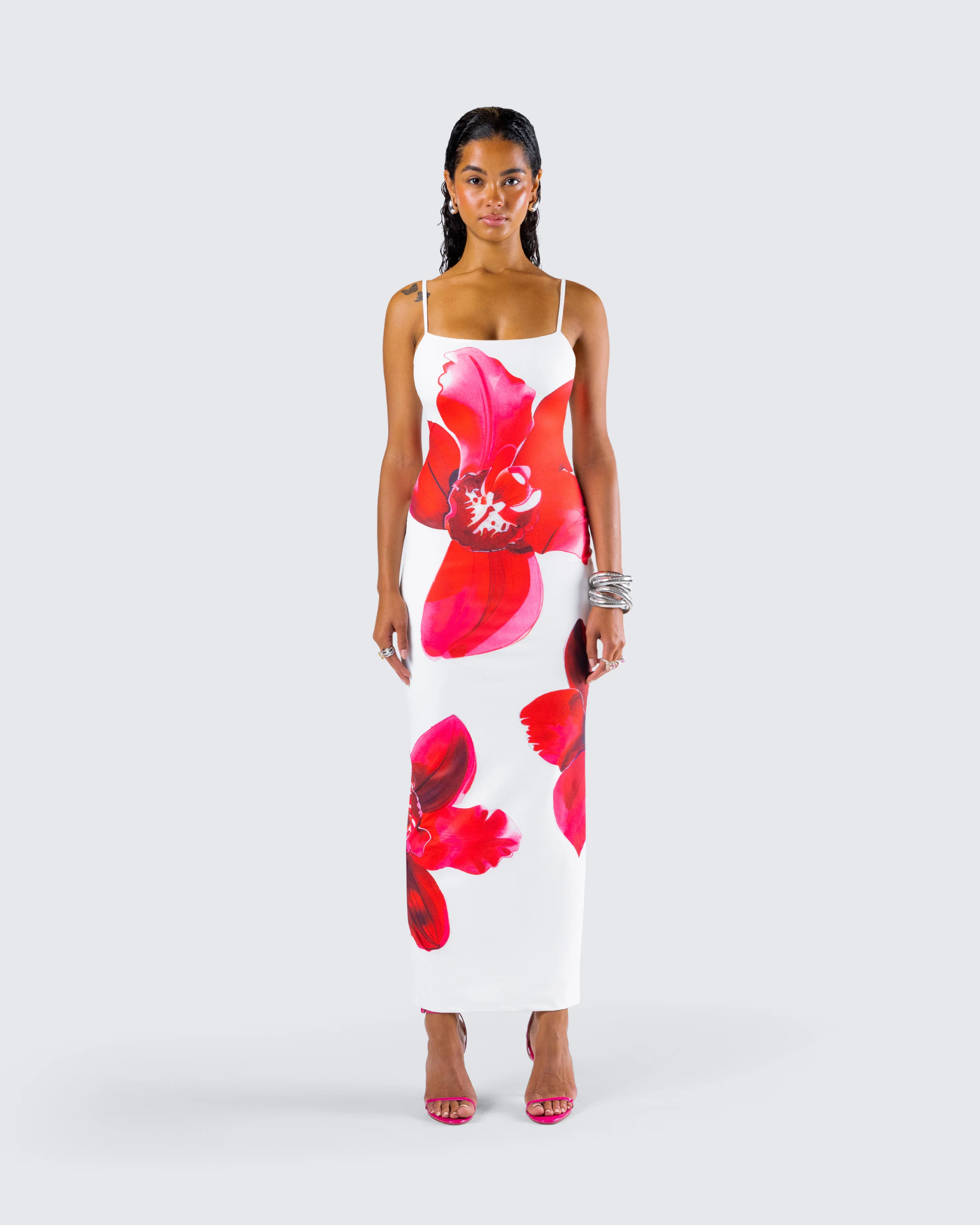 Jemima Floral Print Maxi Dress - Image 4