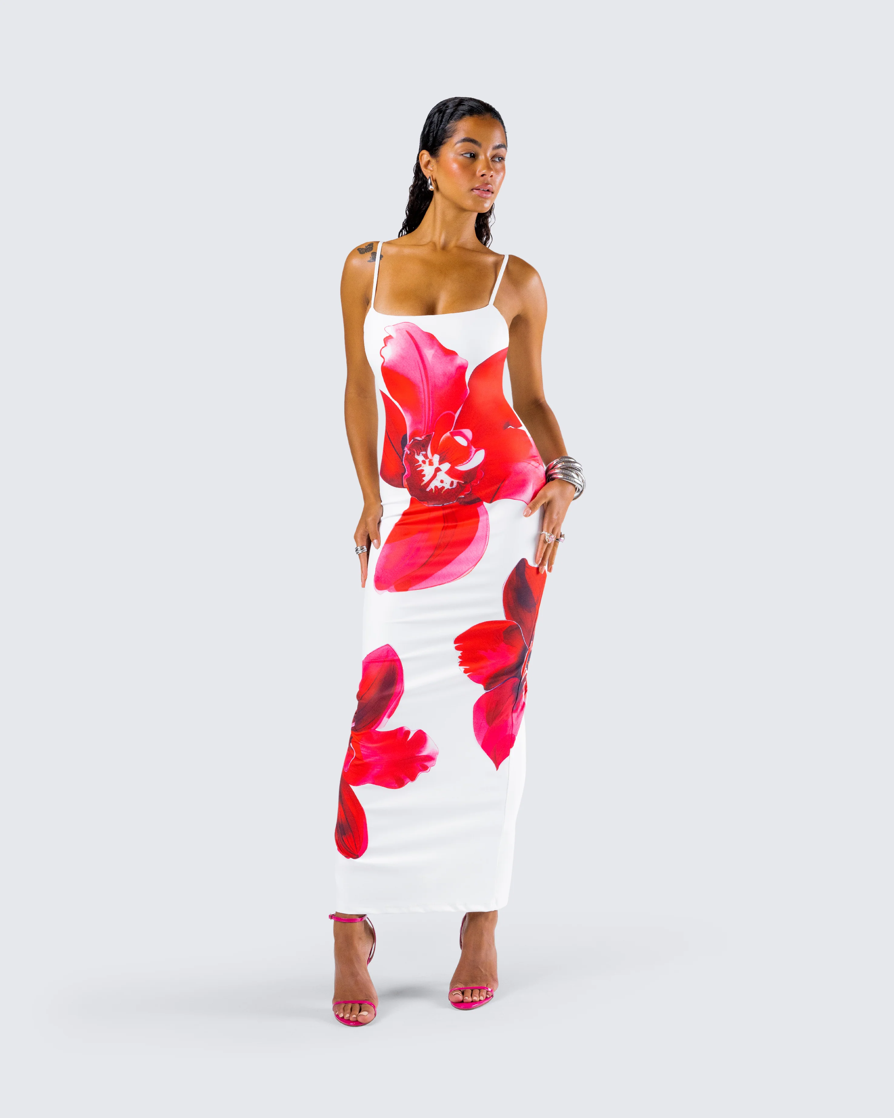 Jemima Floral Print Maxi Dress - Image 8