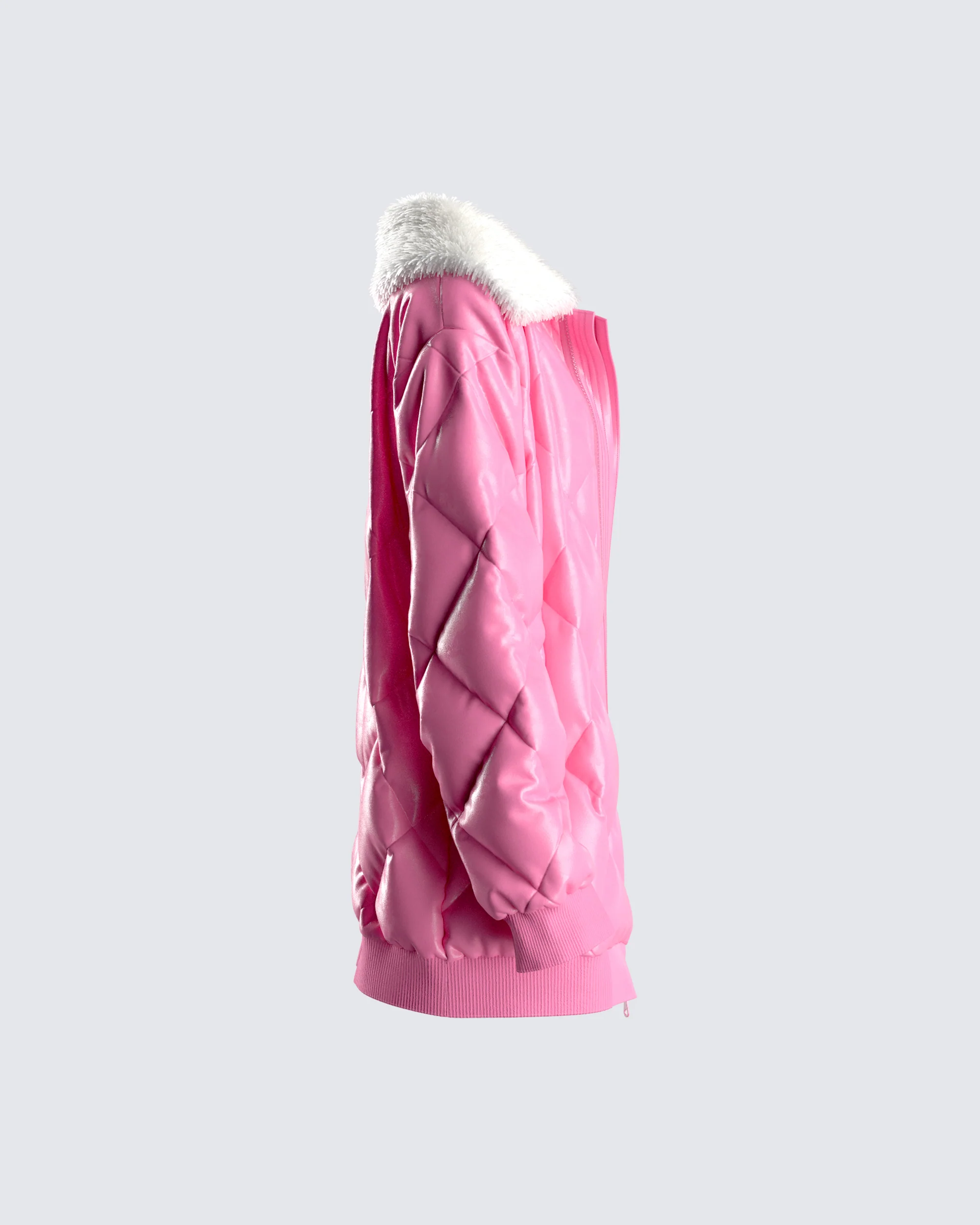 Jenna Pink Quilted Jacket - Image 2