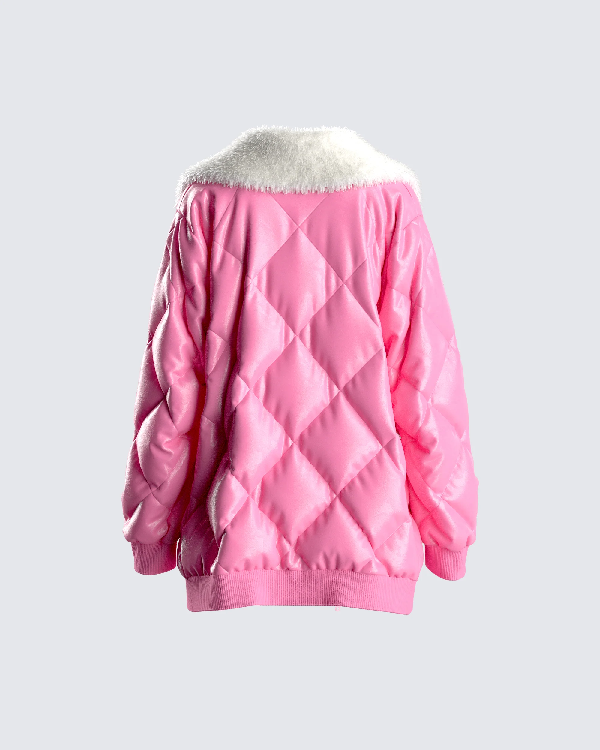 Jenna Pink Quilted Jacket - Image 3