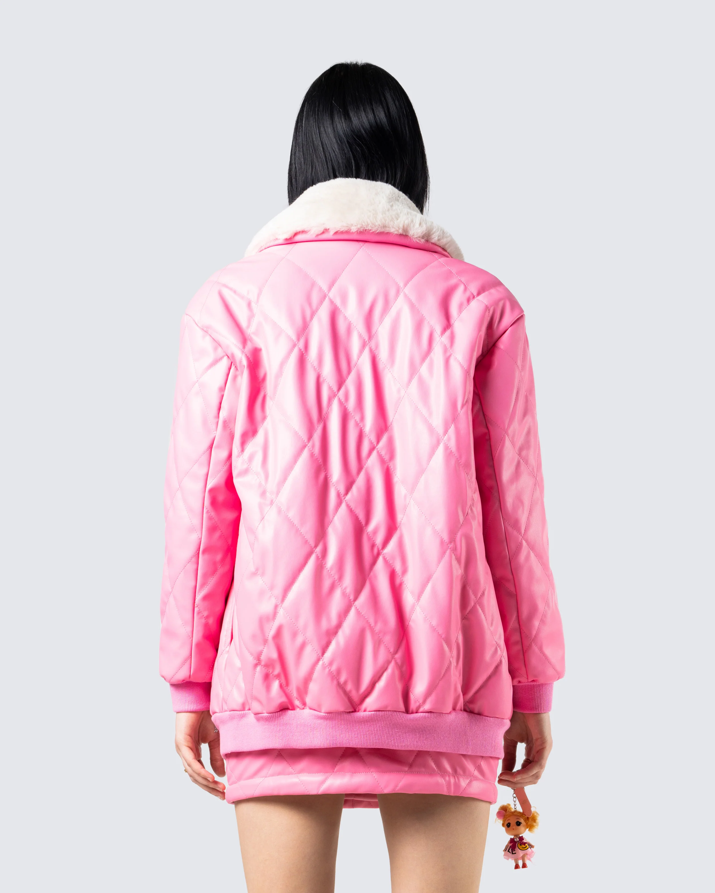 Jenna Pink Quilted Jacket - Image 6