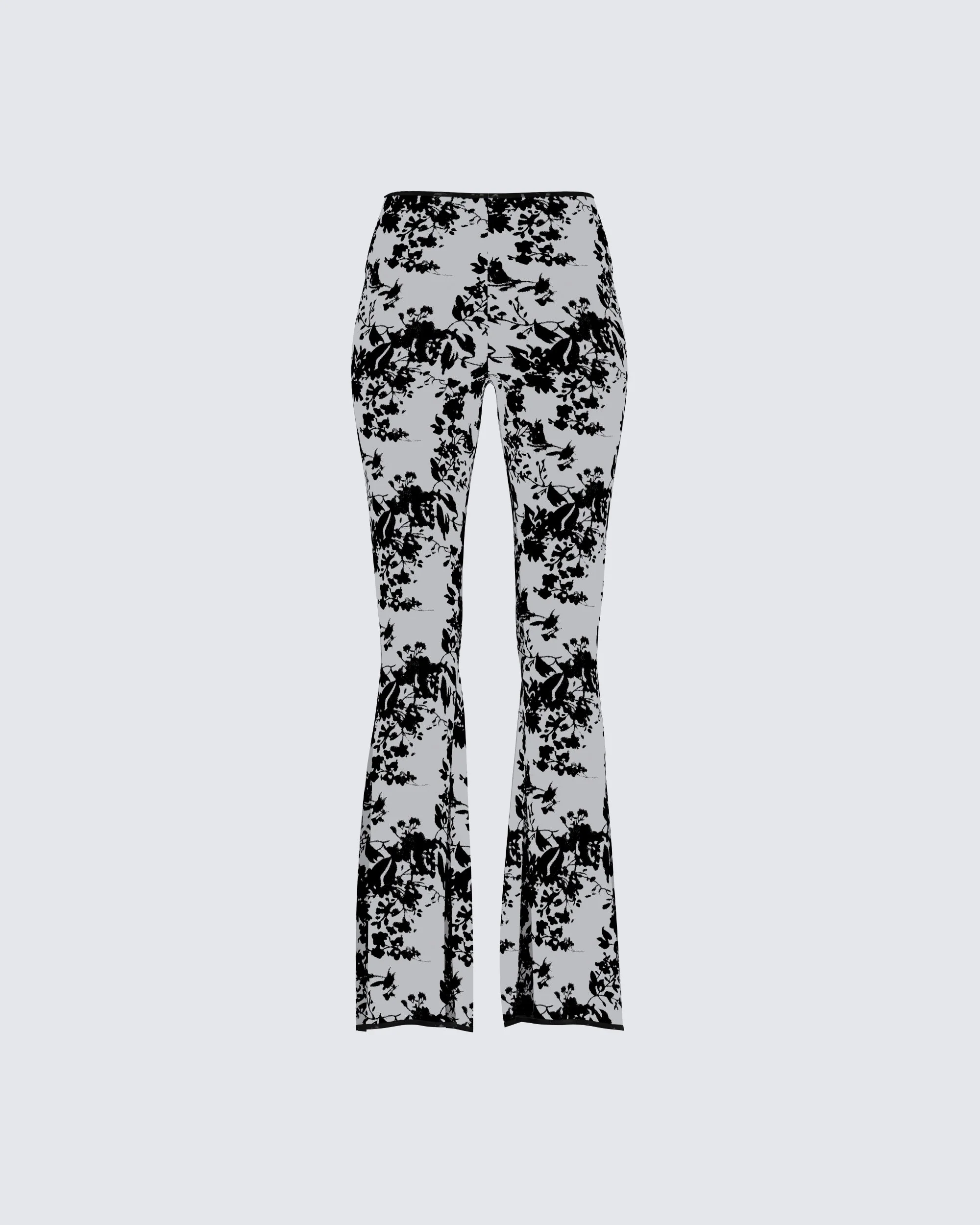 Jonas Black Sheer Flocked Pant - Image 3
