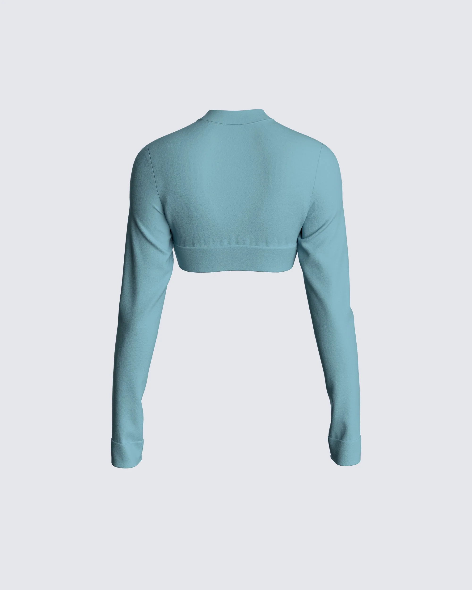 Jones Blue Zip Up Top - Image 3