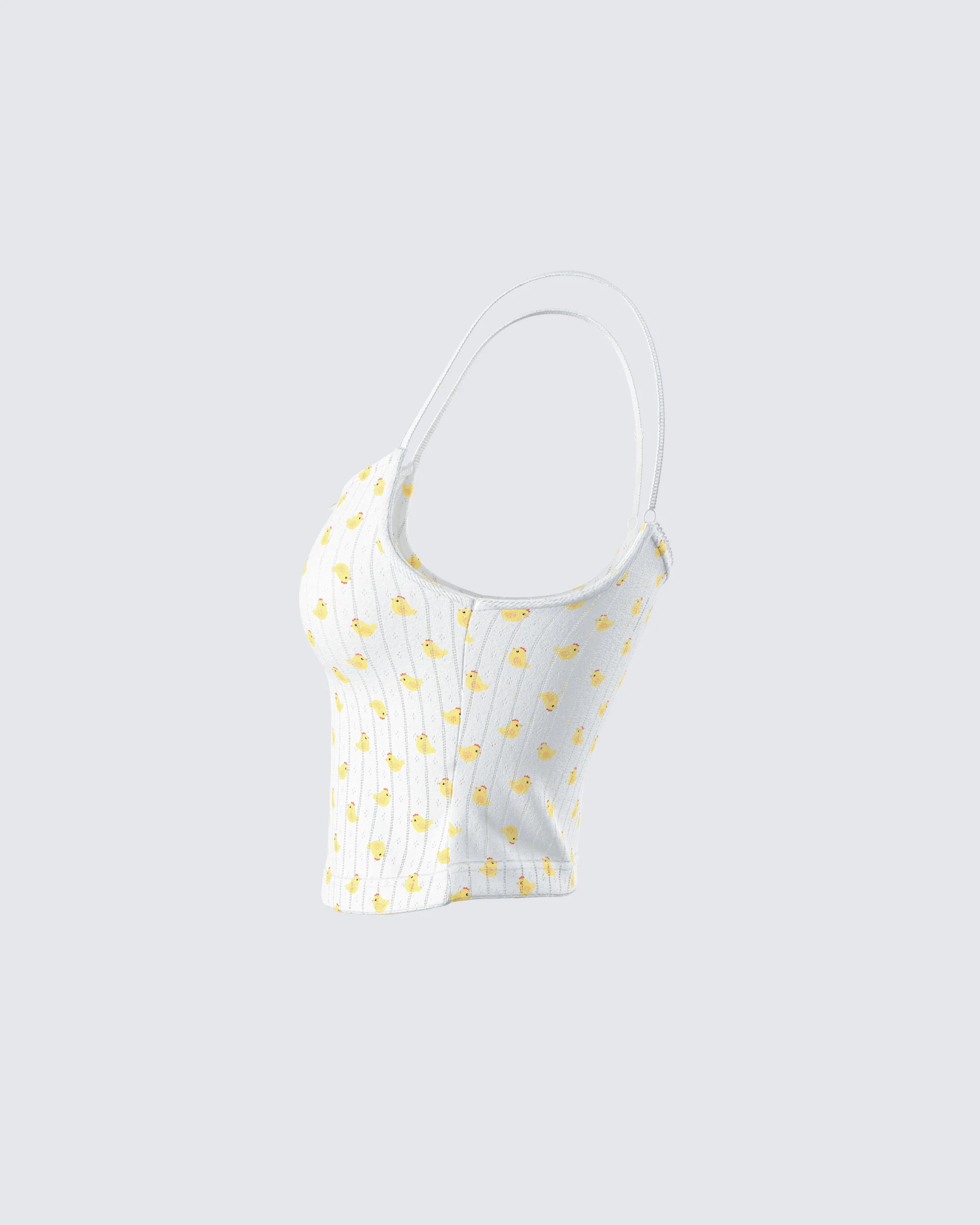 Jordana Ivory Duck Print Camisole Top - Image 2