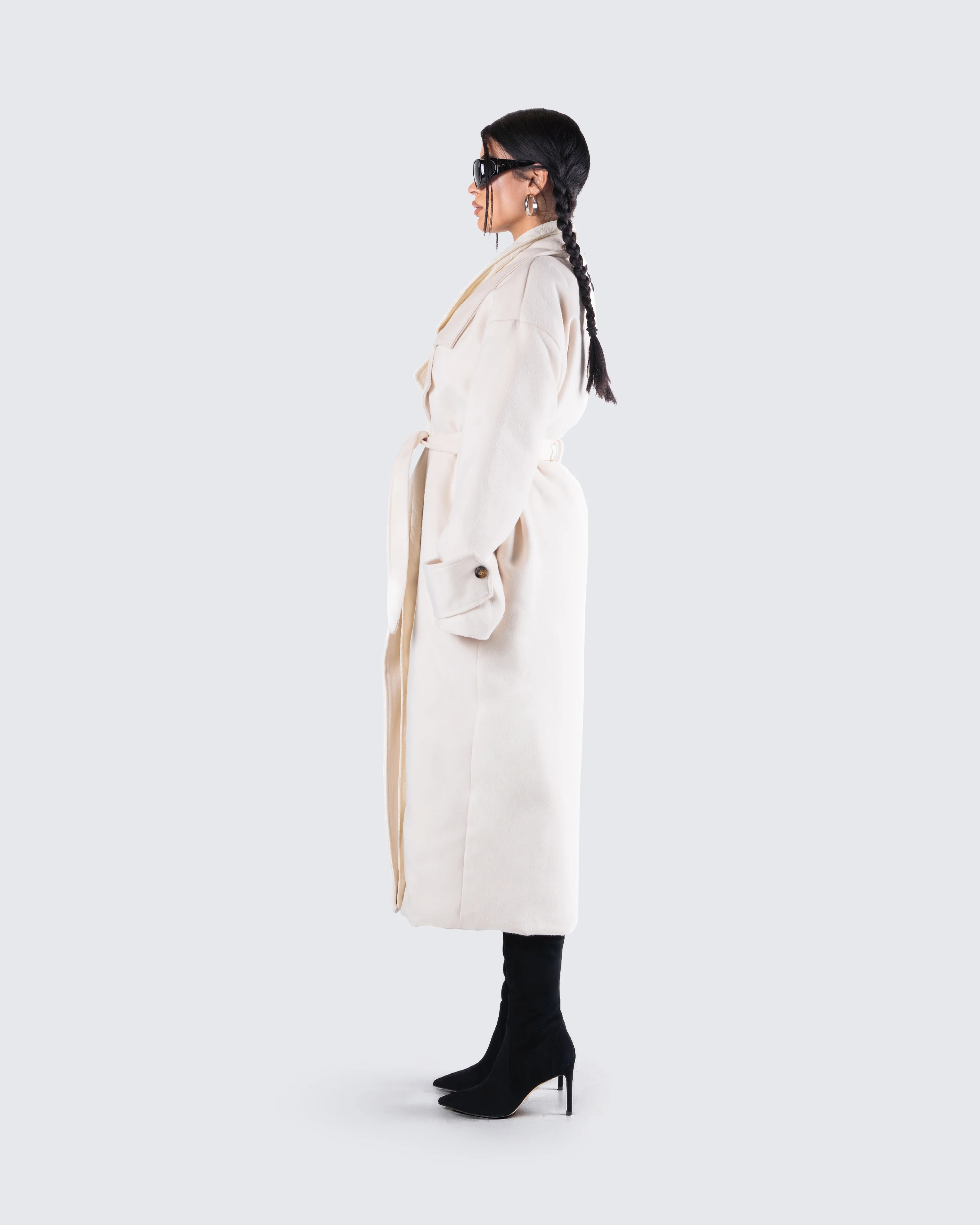 Julian Cream Maxi Coat - Image 6