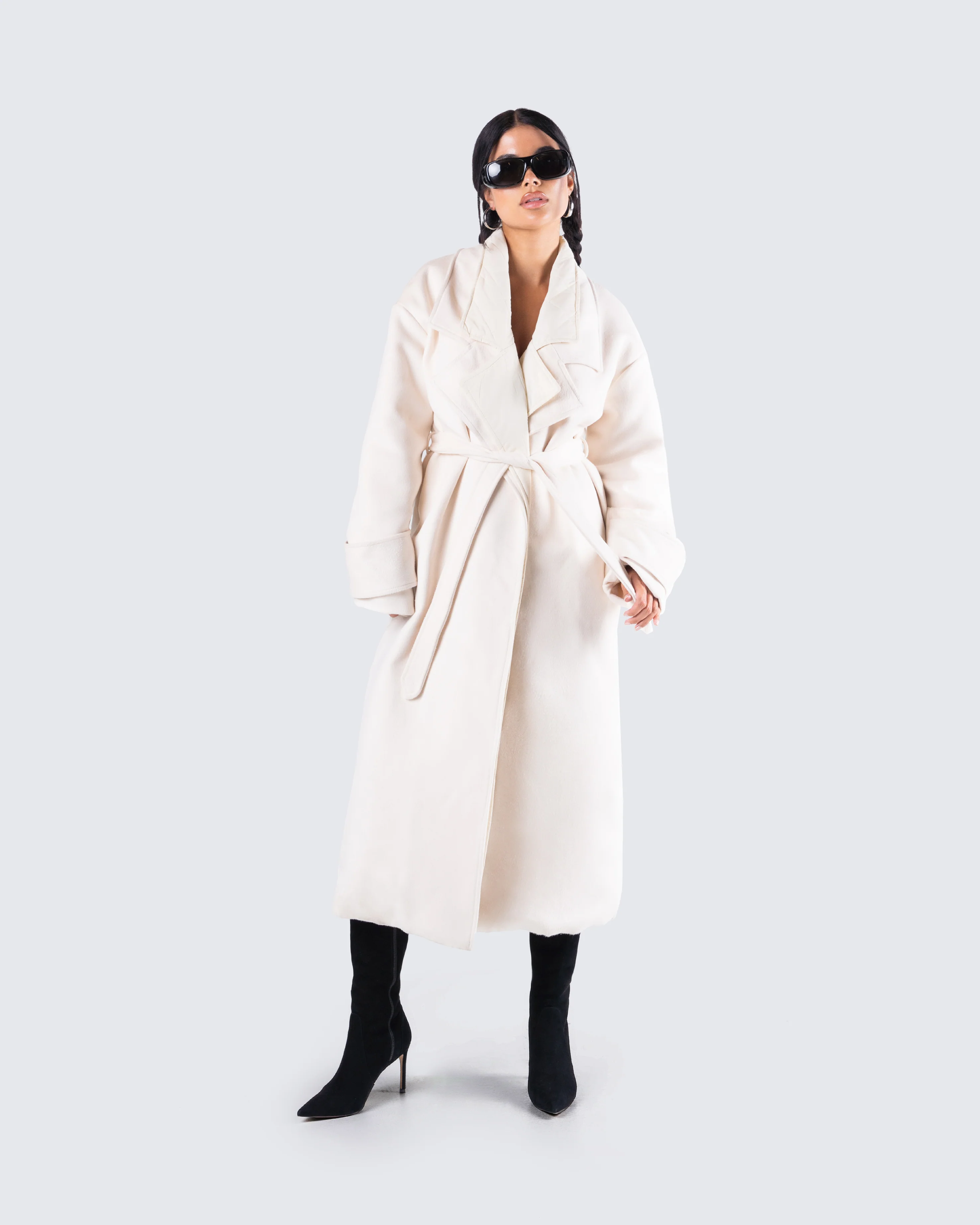 Julian Cream Maxi Coat - Image 8