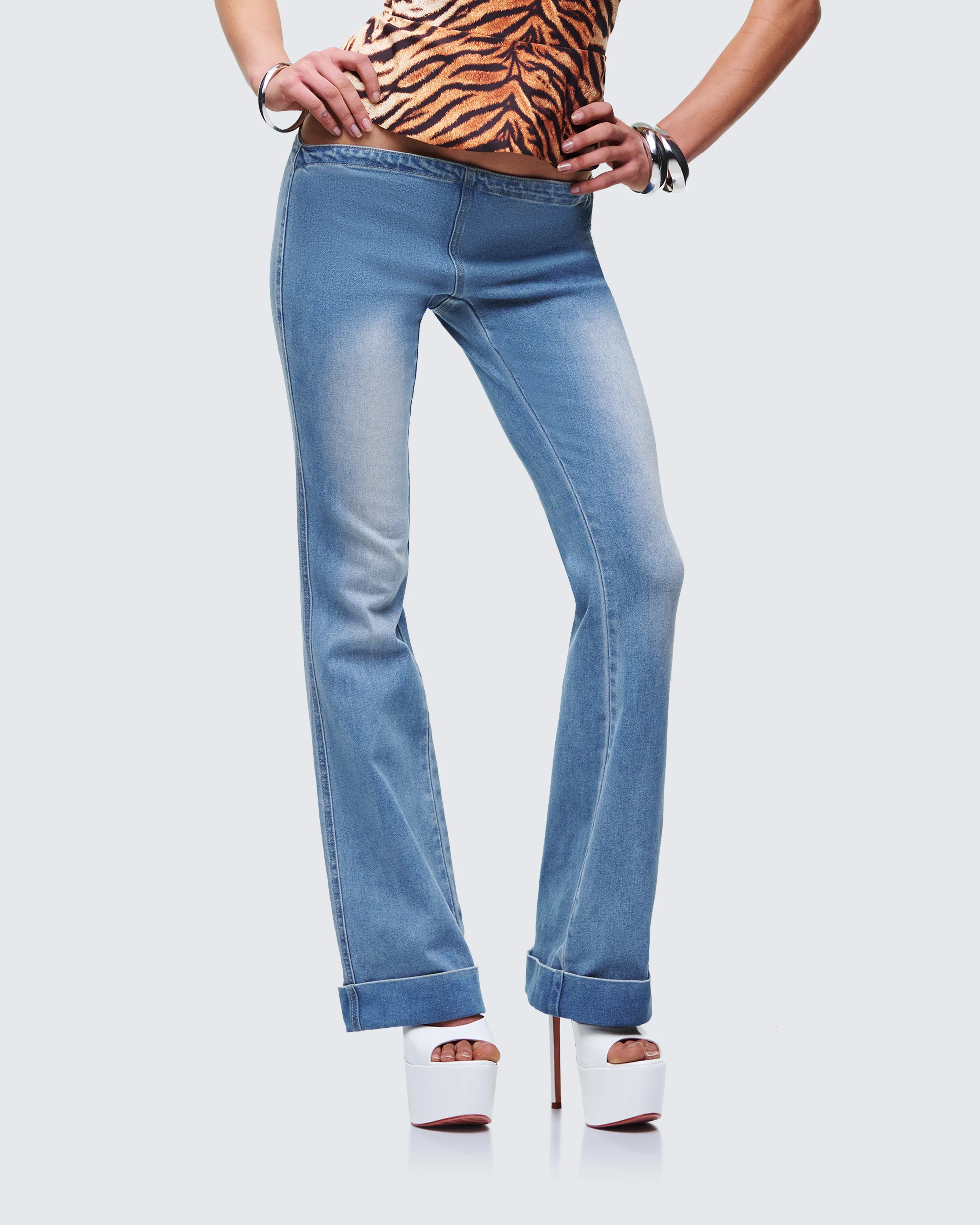Juliana Blue Denim Low Rise Jean - Image 3