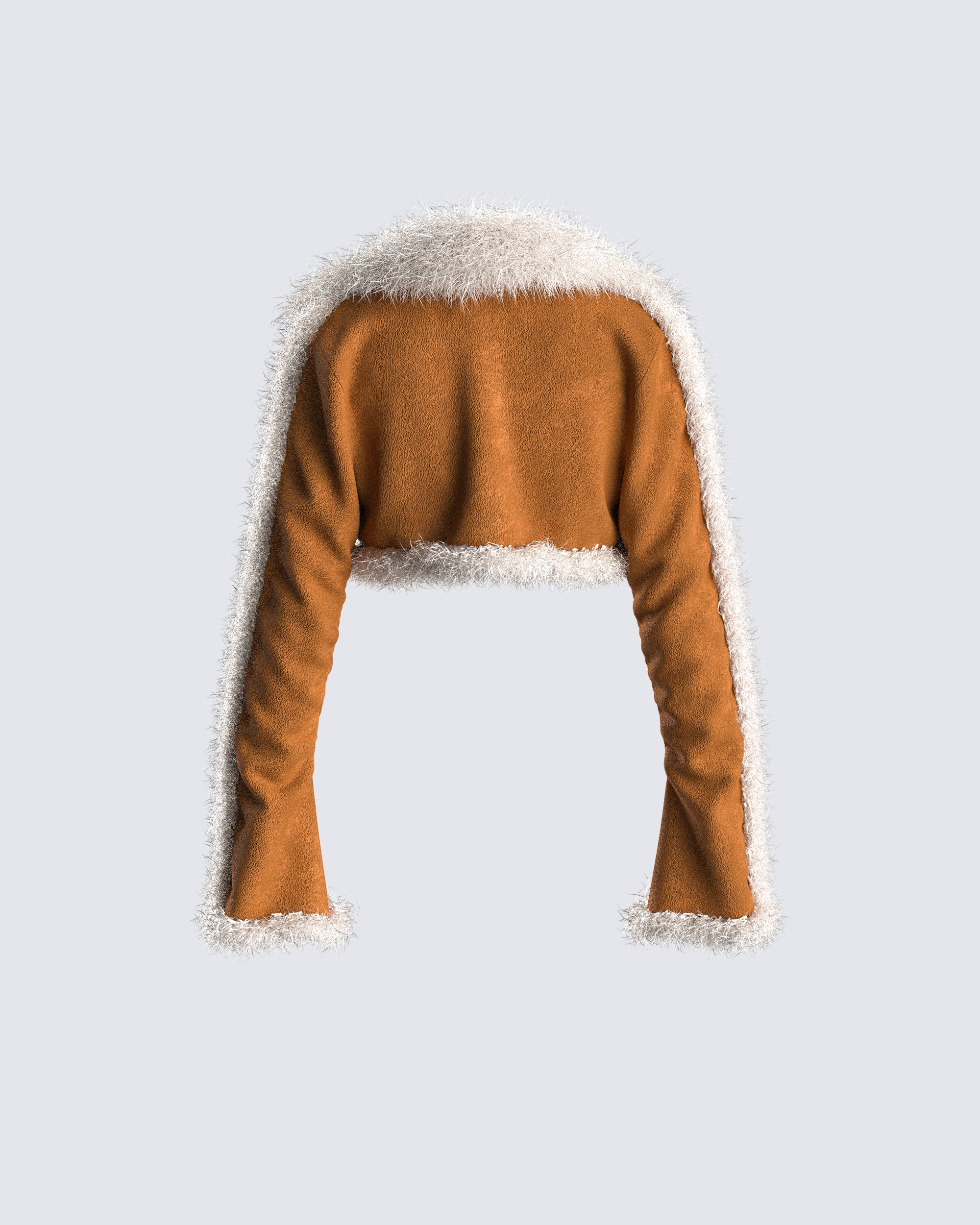 Juliana Tan Faux Shearling Jacket - Image 3