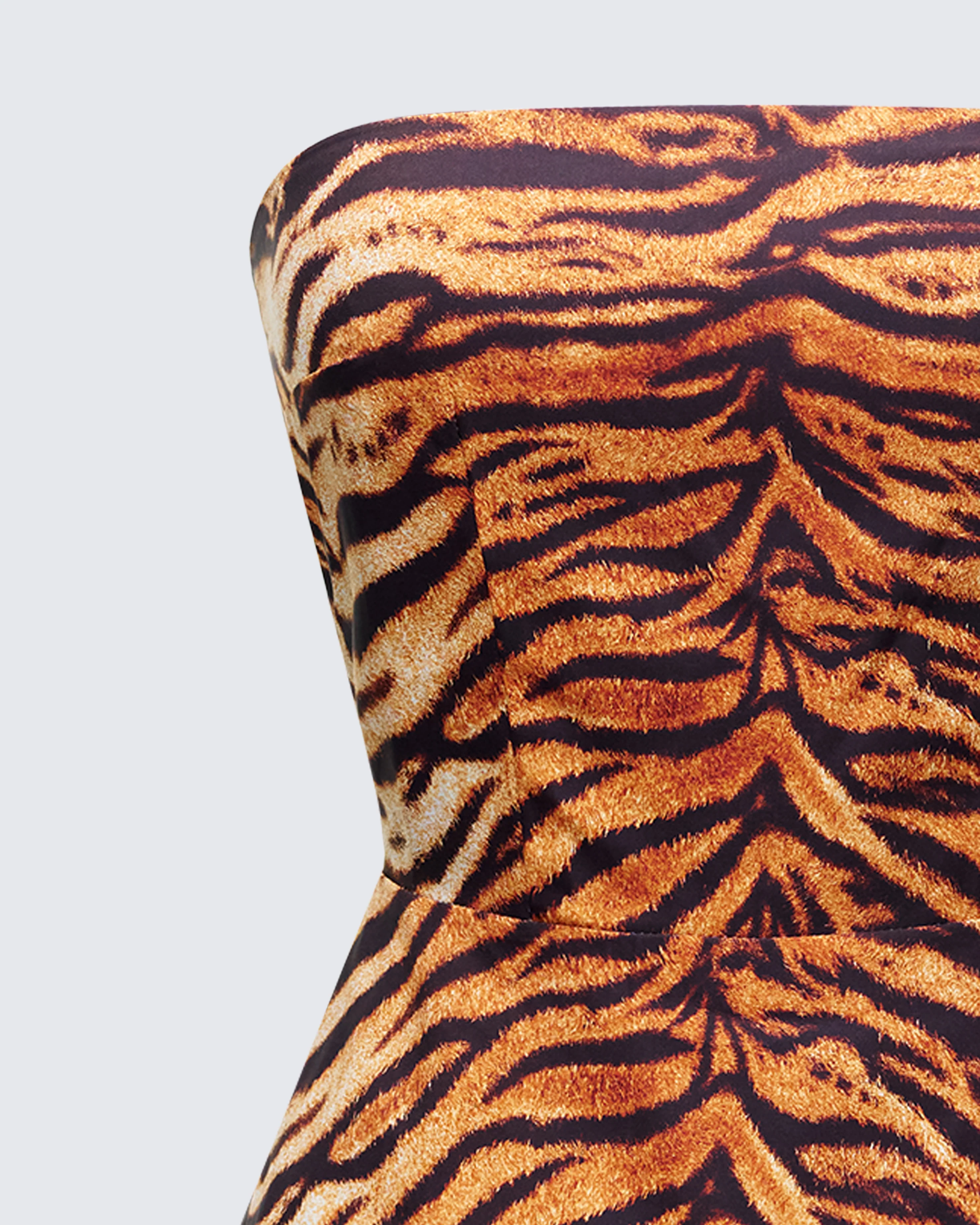 Juliana Brown Tiger Print Top - Image 6