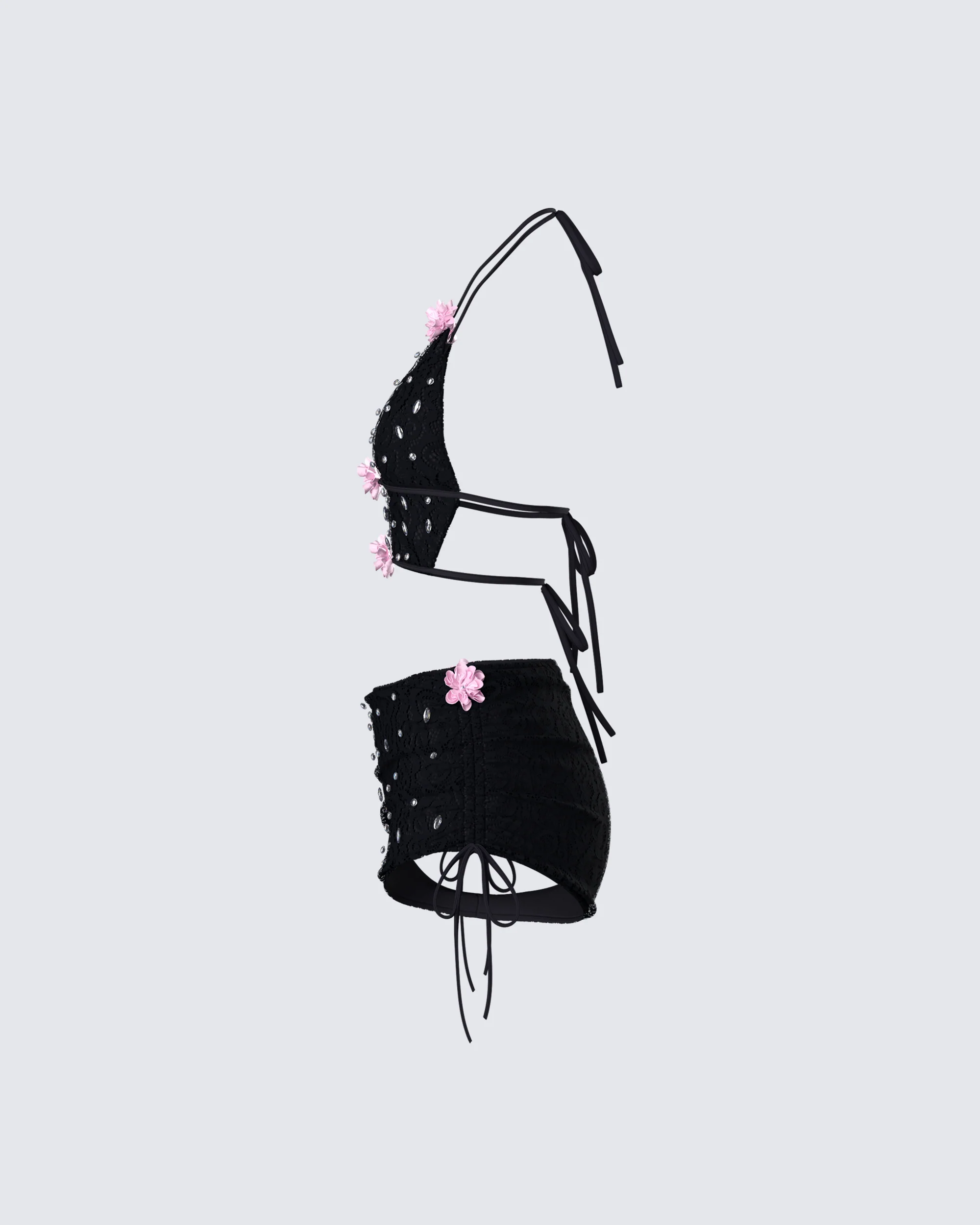 Julissa Black Rhinestone Set - Image 2