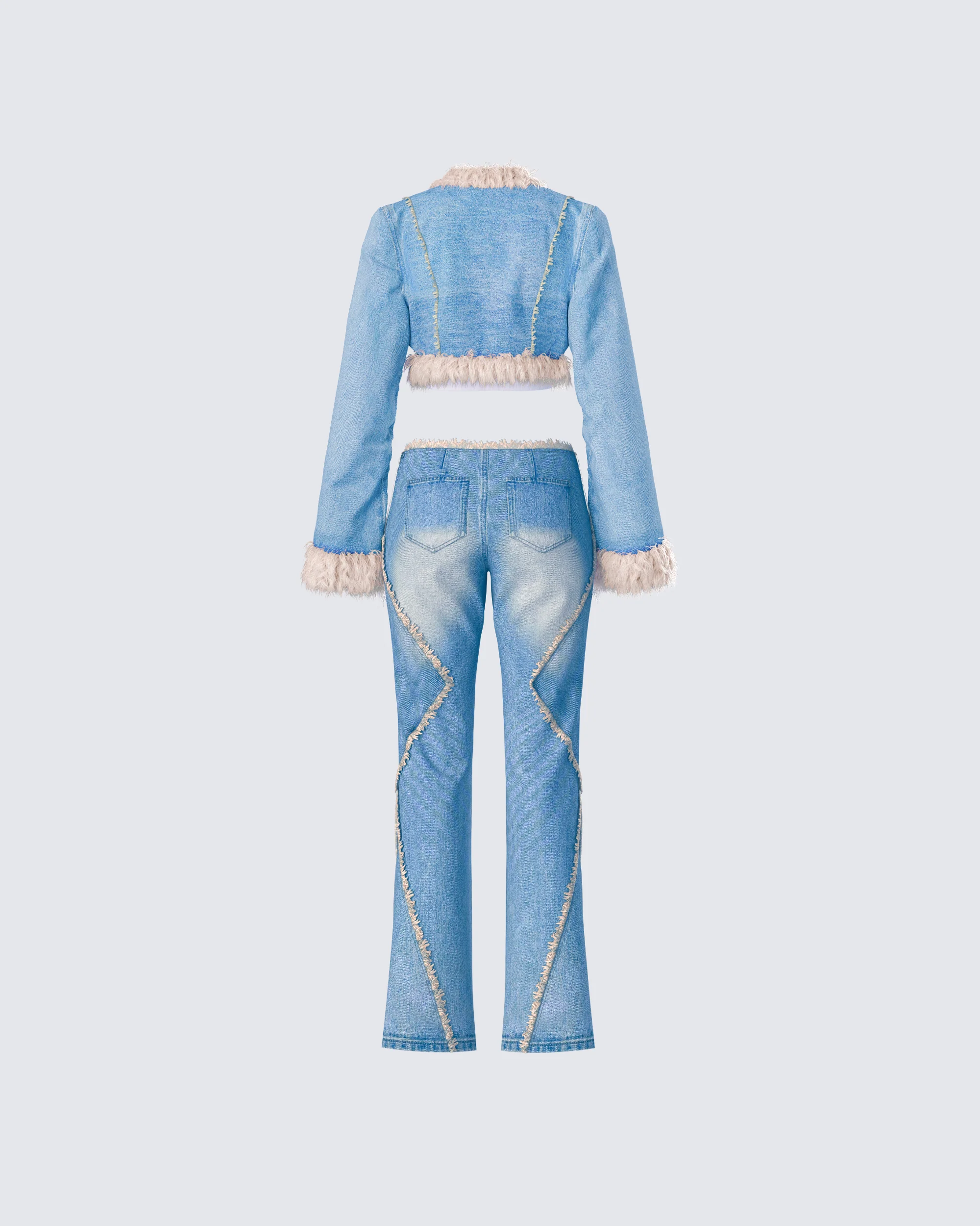 Kaiana Blue Denim Y2K Set - Image 3