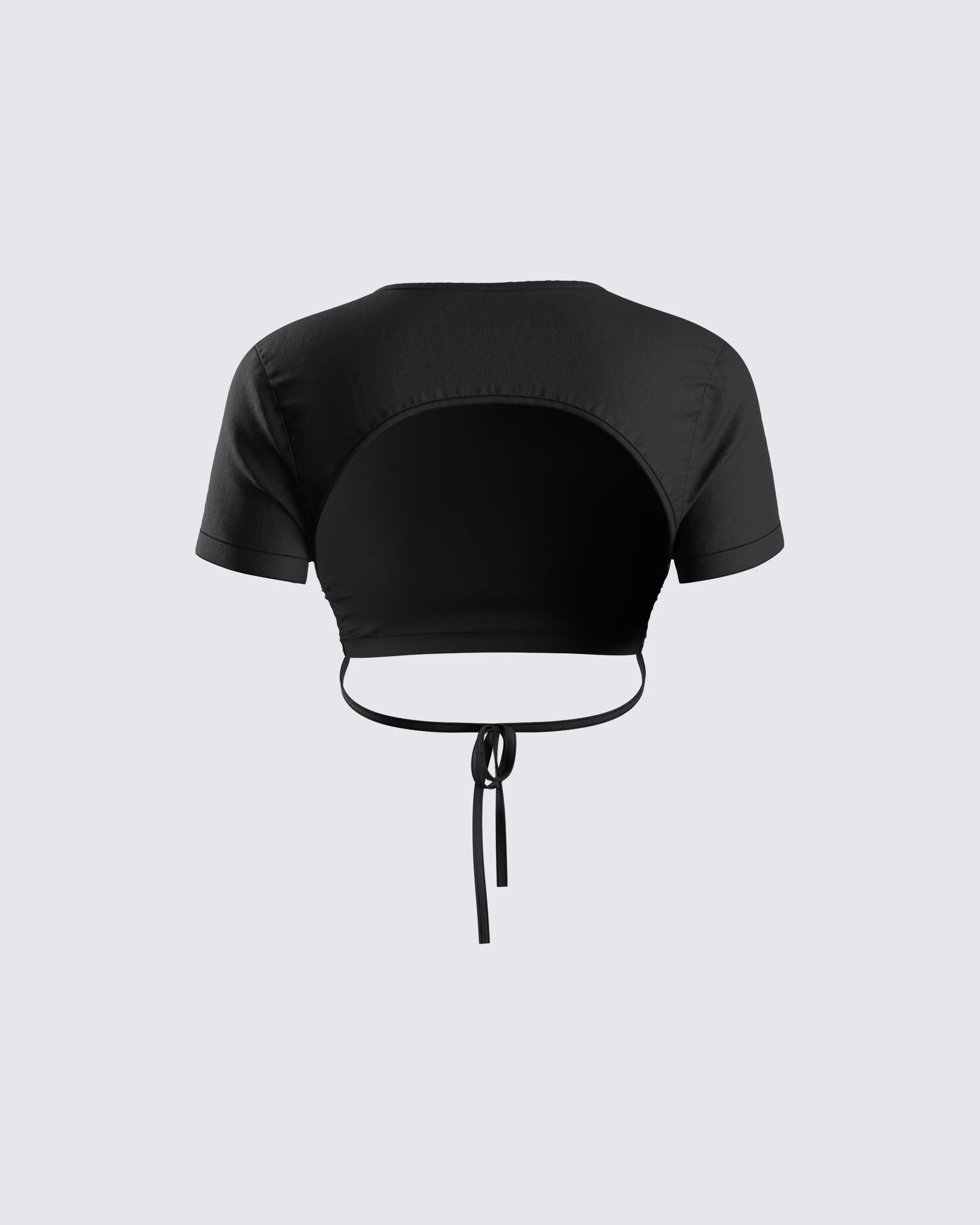 Kalani Black Backless Top - Image 3