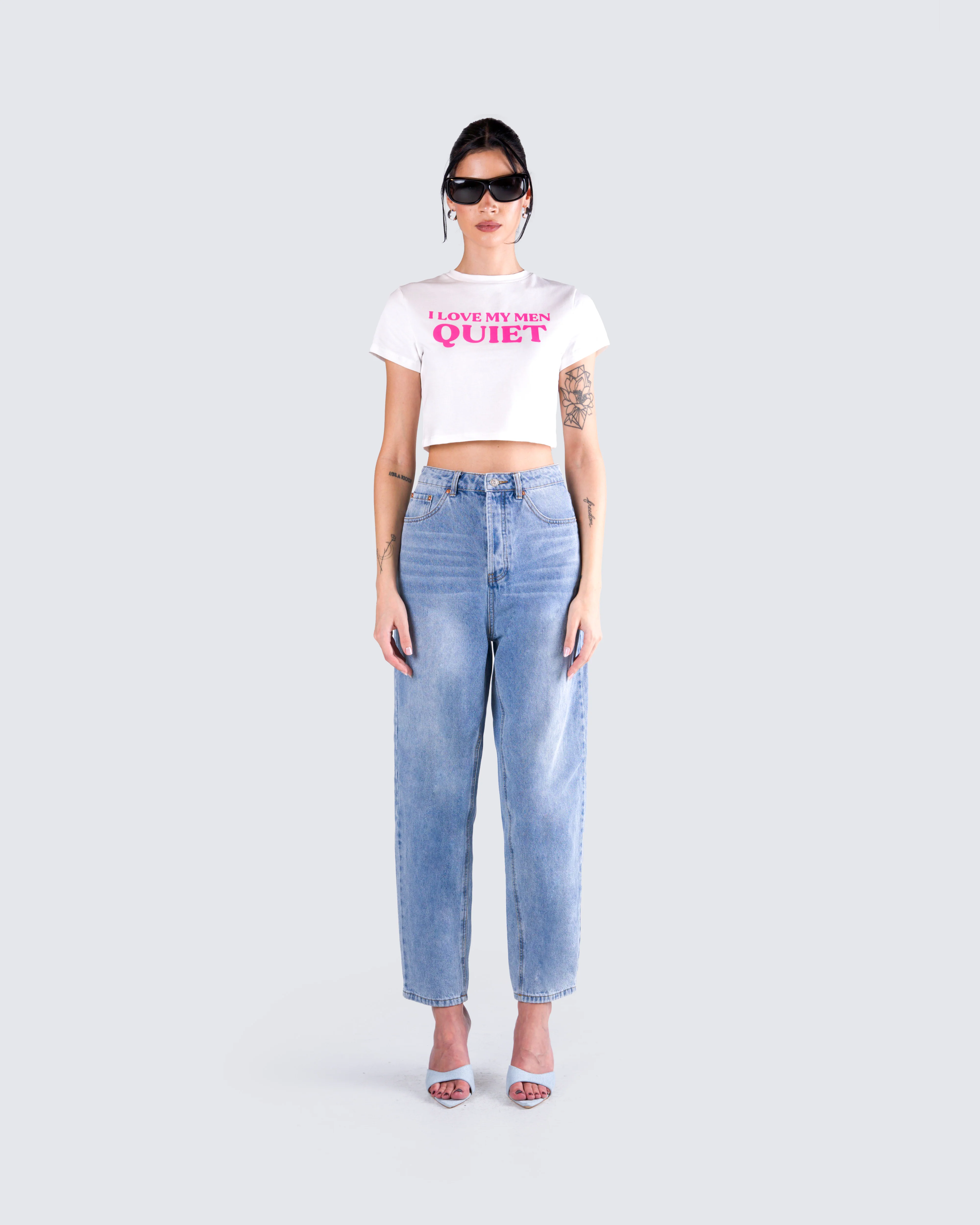 Kalea White Jersey Graphic Top - Image 4