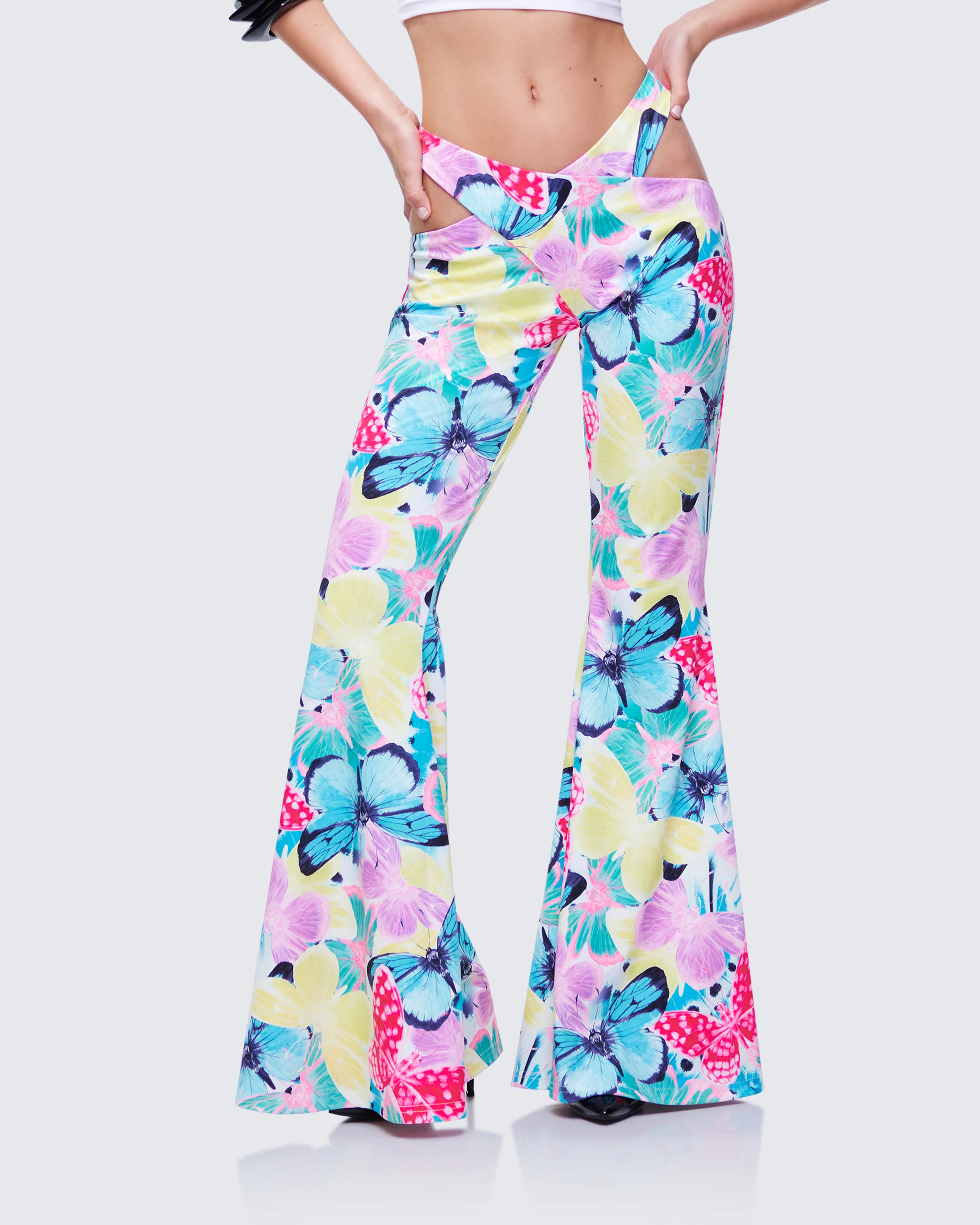 Kandi Printed Wrap Flare Pant - Image 3