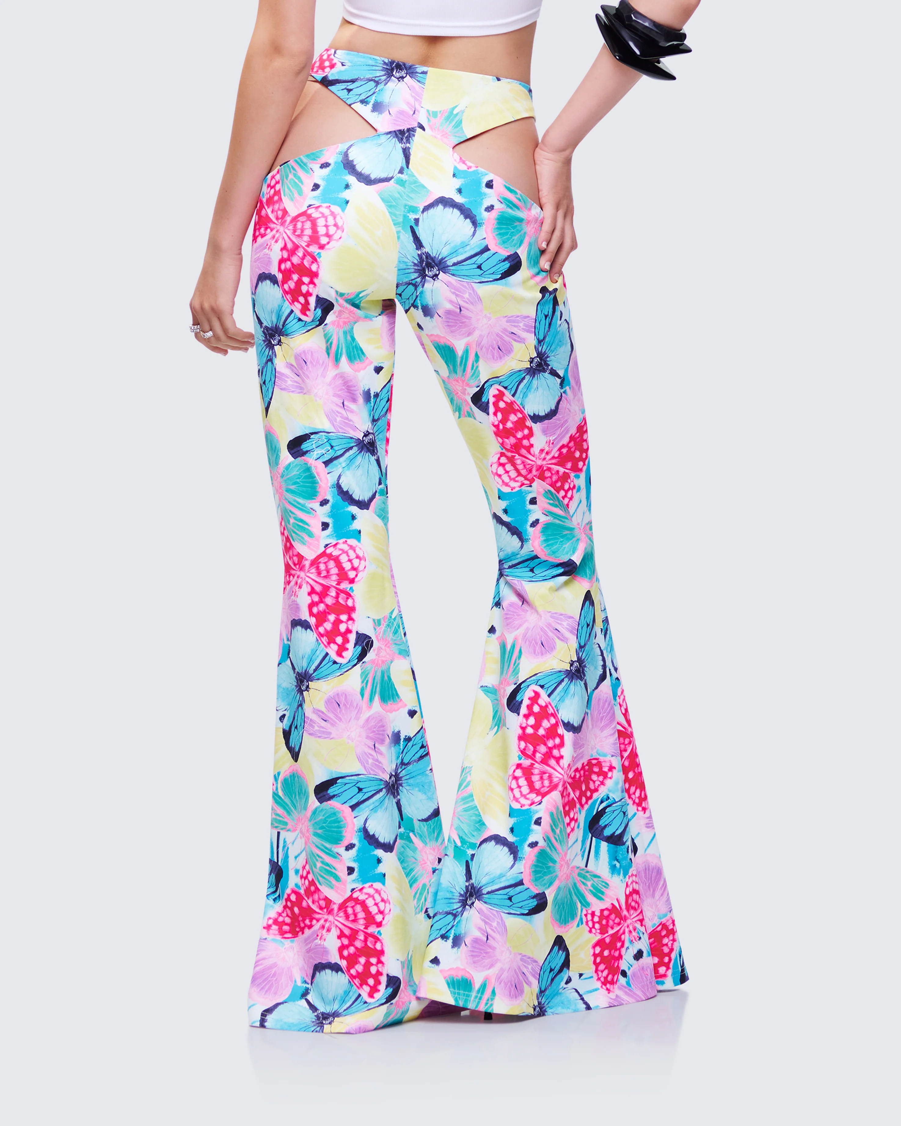 Kandi Printed Wrap Flare Pant - Image 4