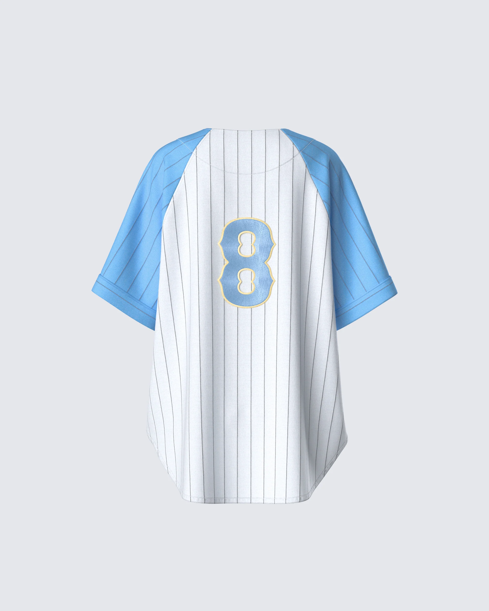 Kaomi Baby Blue Baseball Top - Image 3