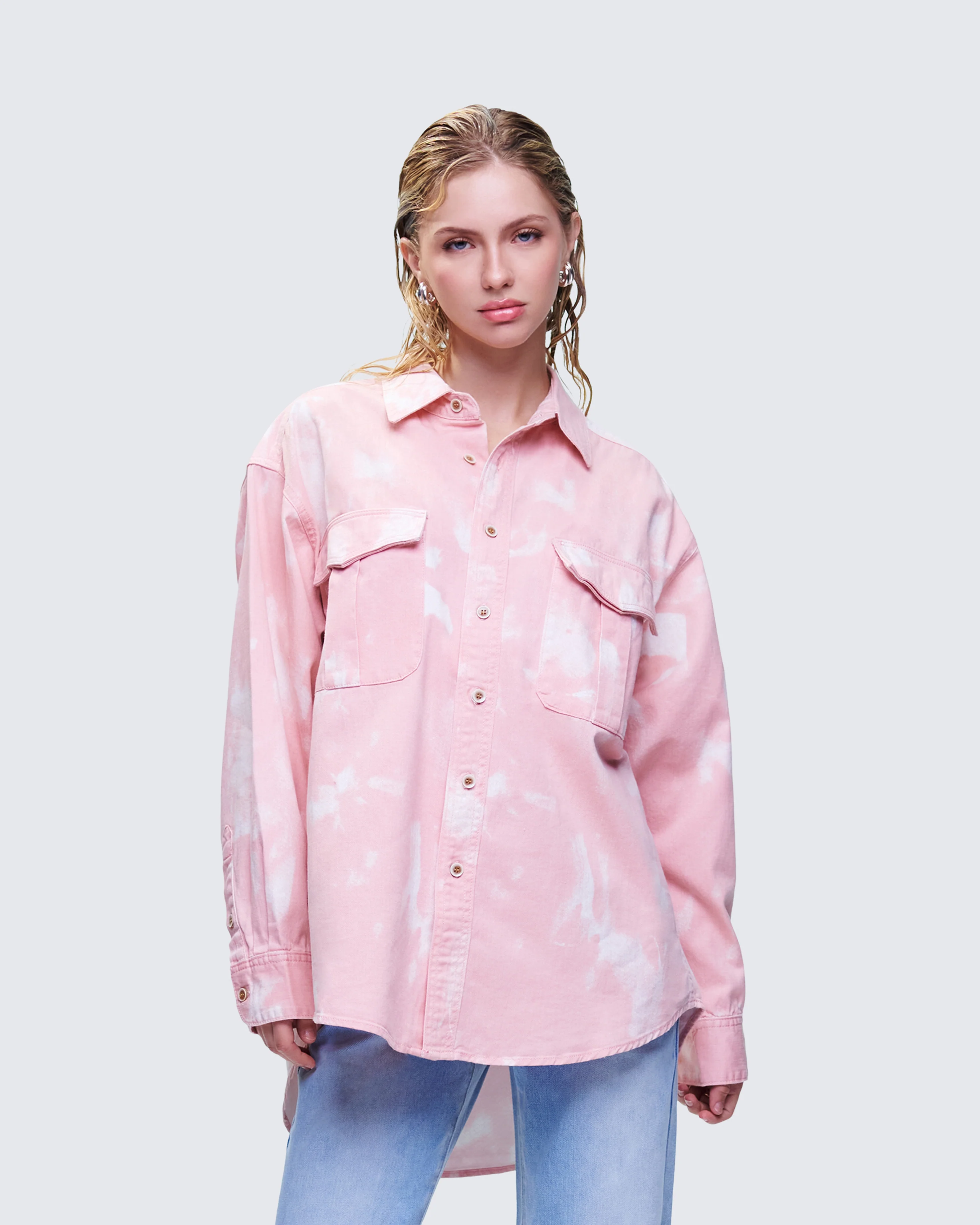 Karasi Pink Wash Loose Fit Shirt - Image 3