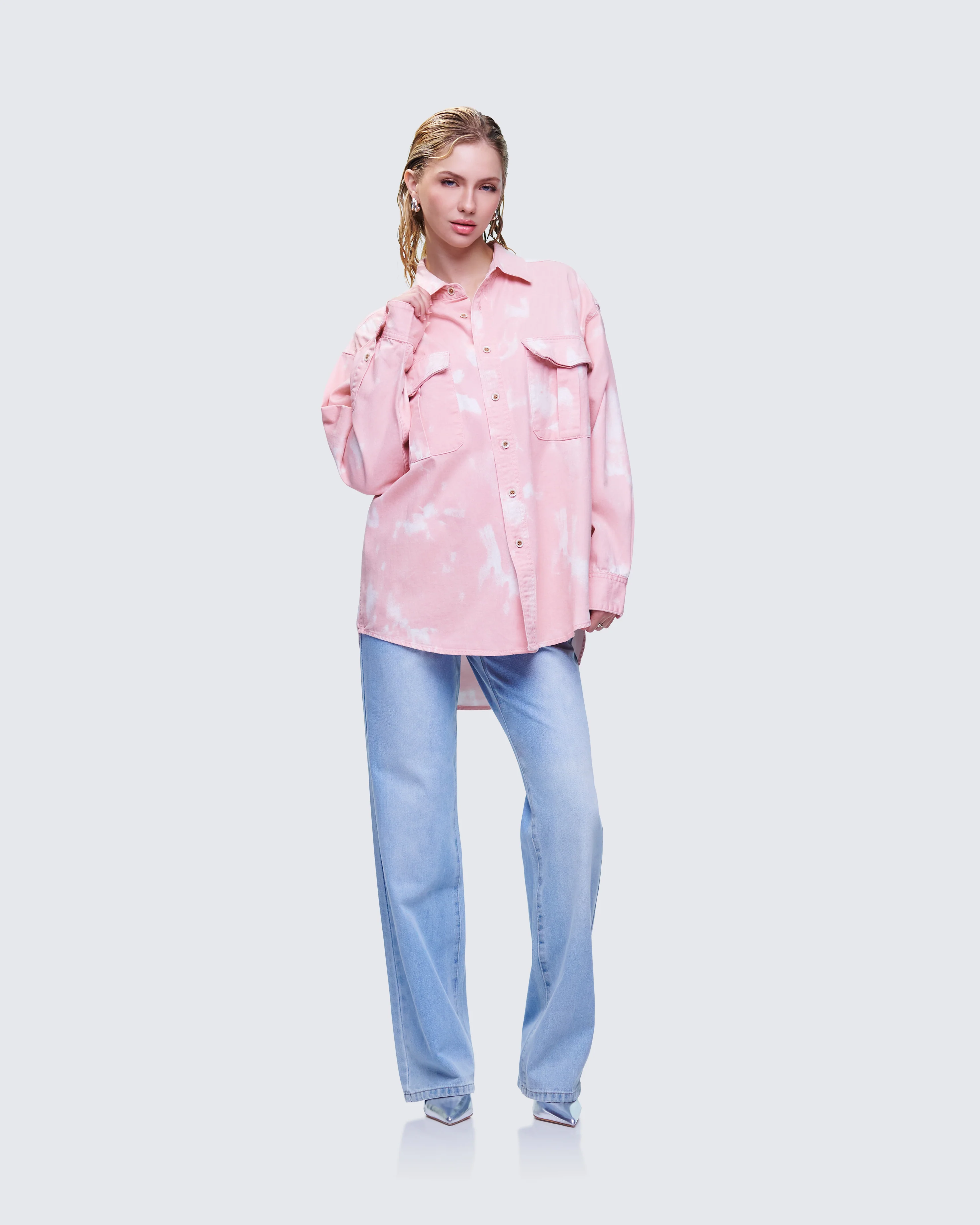 Karasi Pink Wash Loose Fit Shirt - Image 5