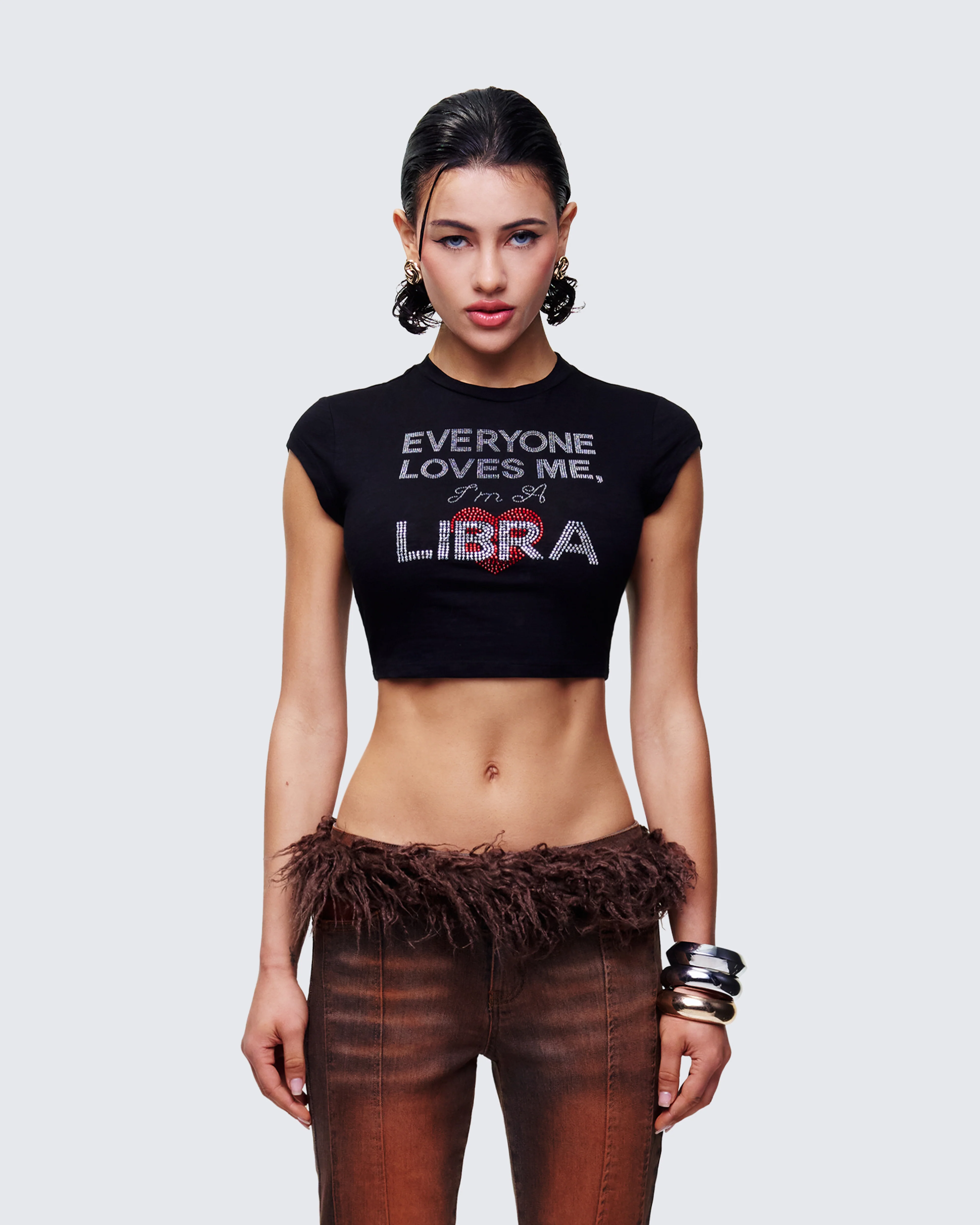 Kari Black Libra Graphic Top - Image 2