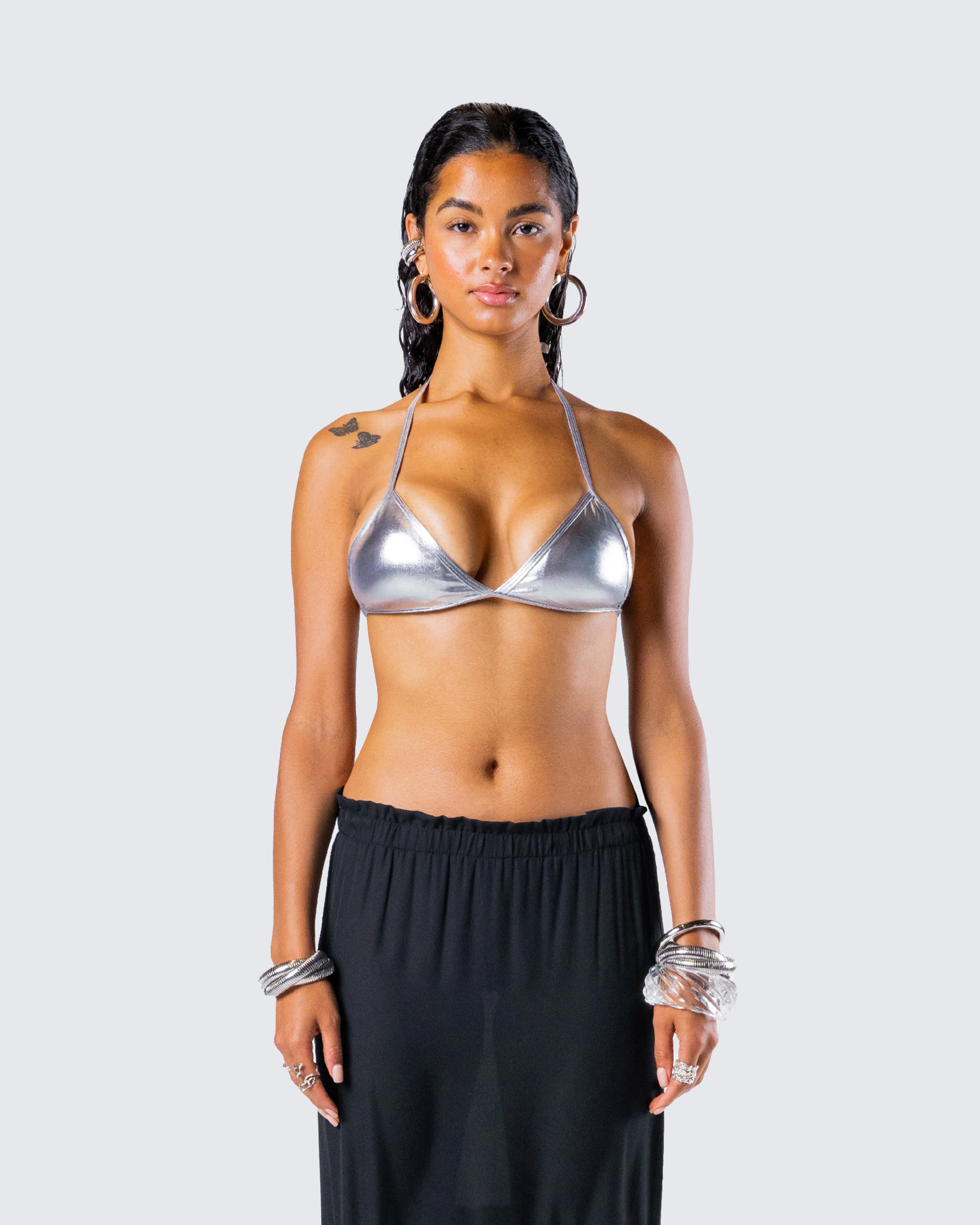 Karri Silver Bikini Top - Image 2