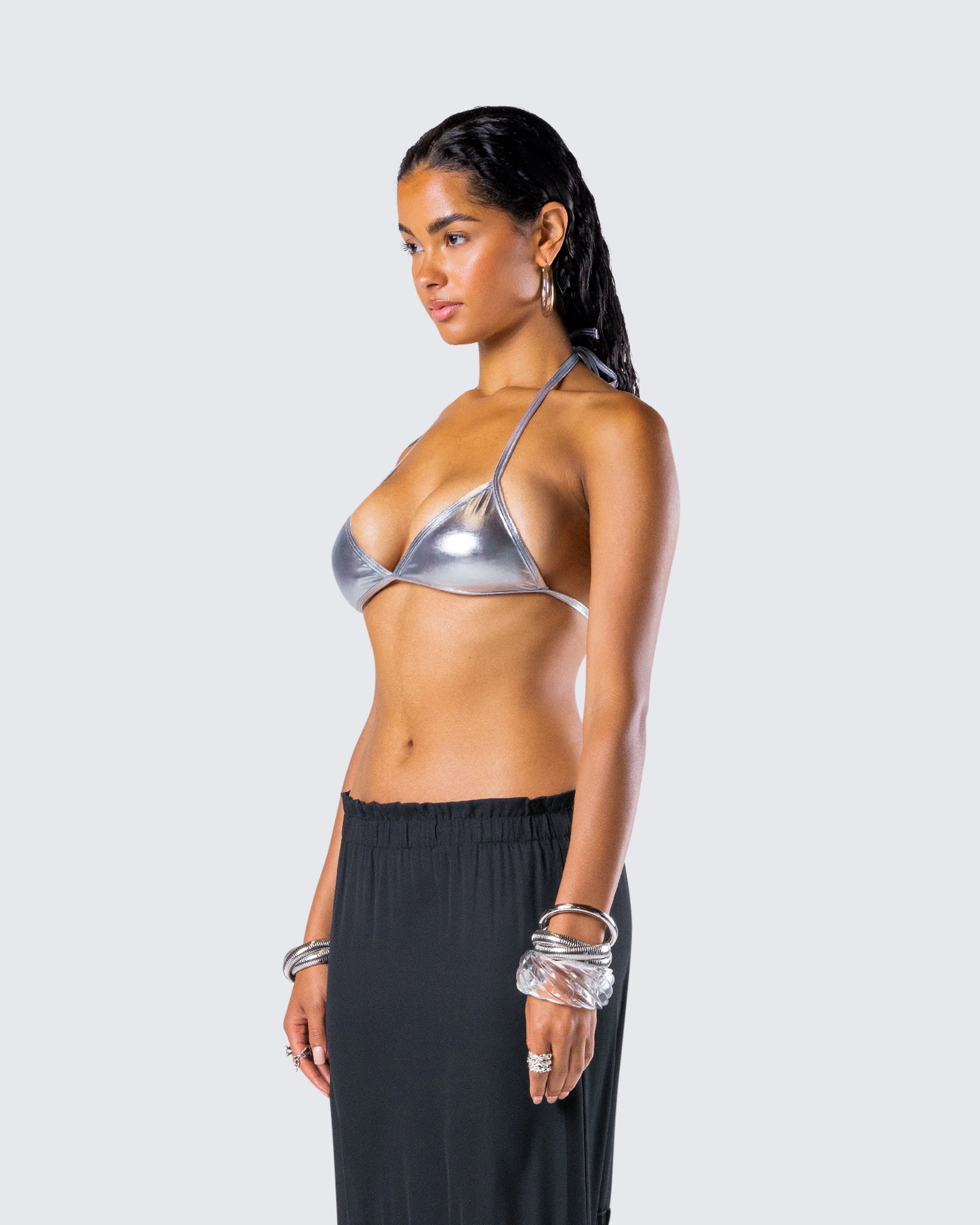 Karri Silver Bikini Top - Image 3