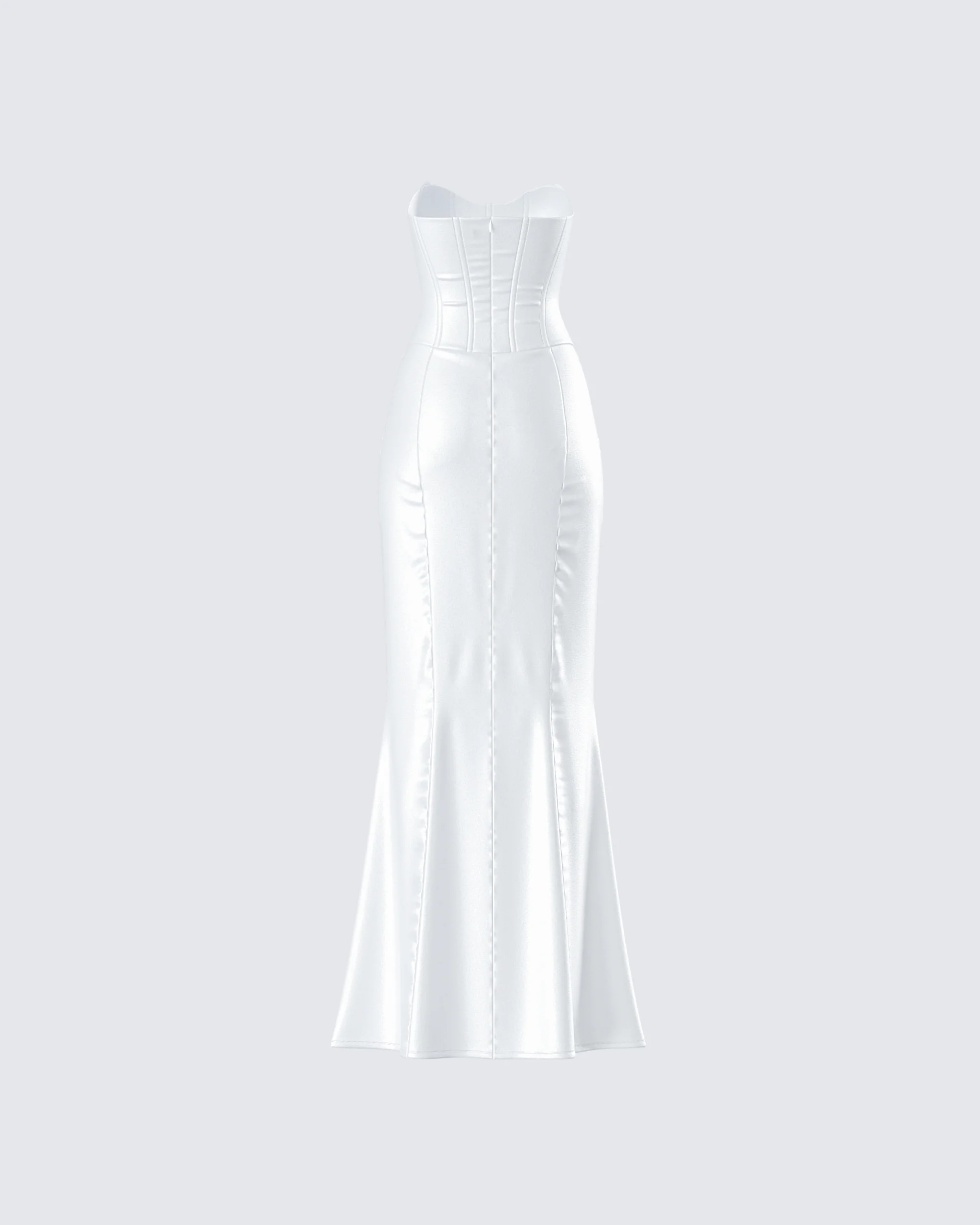 Katana White Lace Applique Gown - Image 3