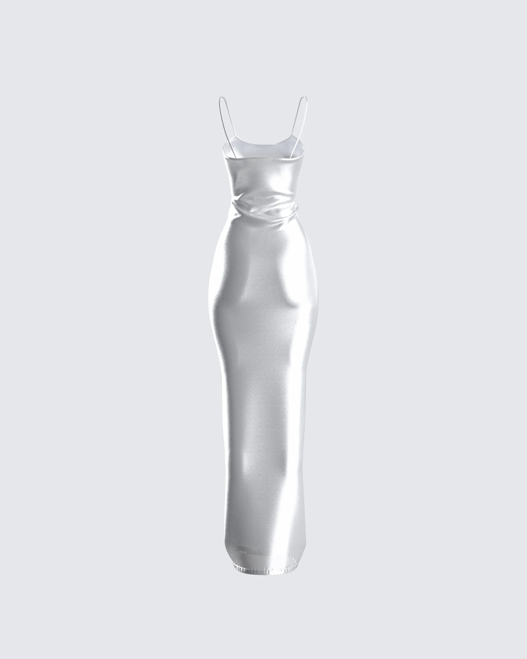 Katrina Metallic Fitted Maxi Dress - Image 3