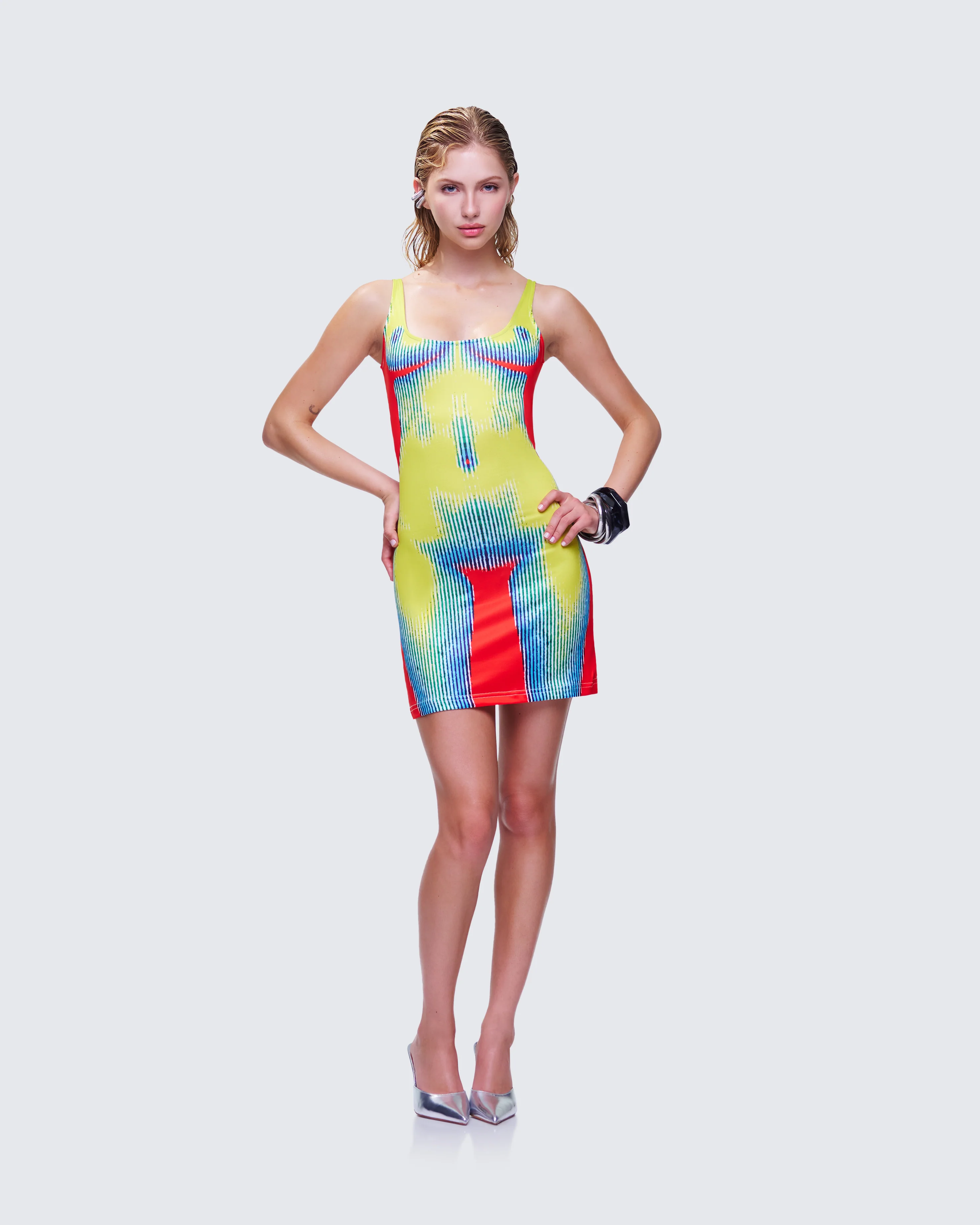 Kaya Body Print Mini Dress - Image 3