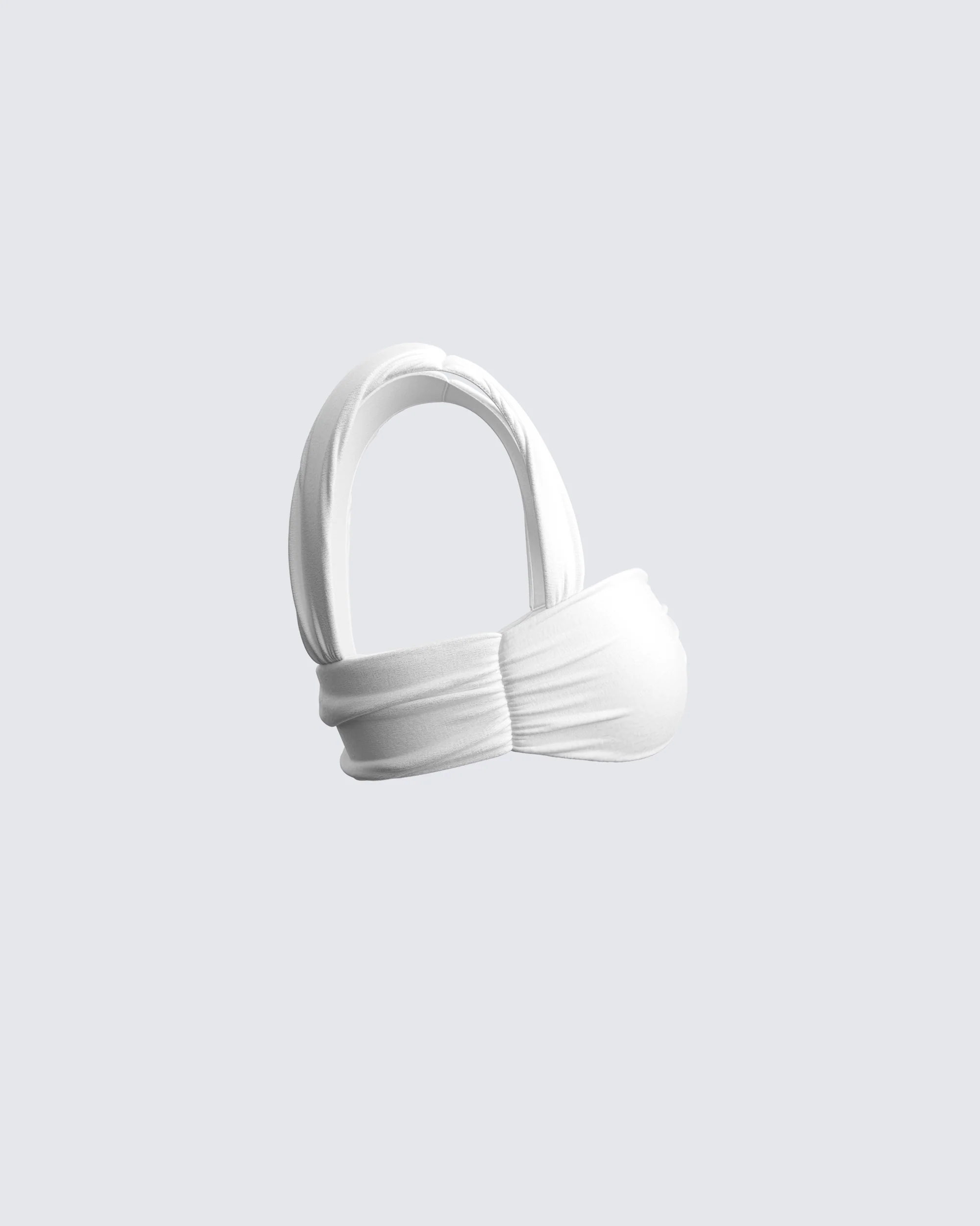 Keiko White Jersey Crop Top - Image 2