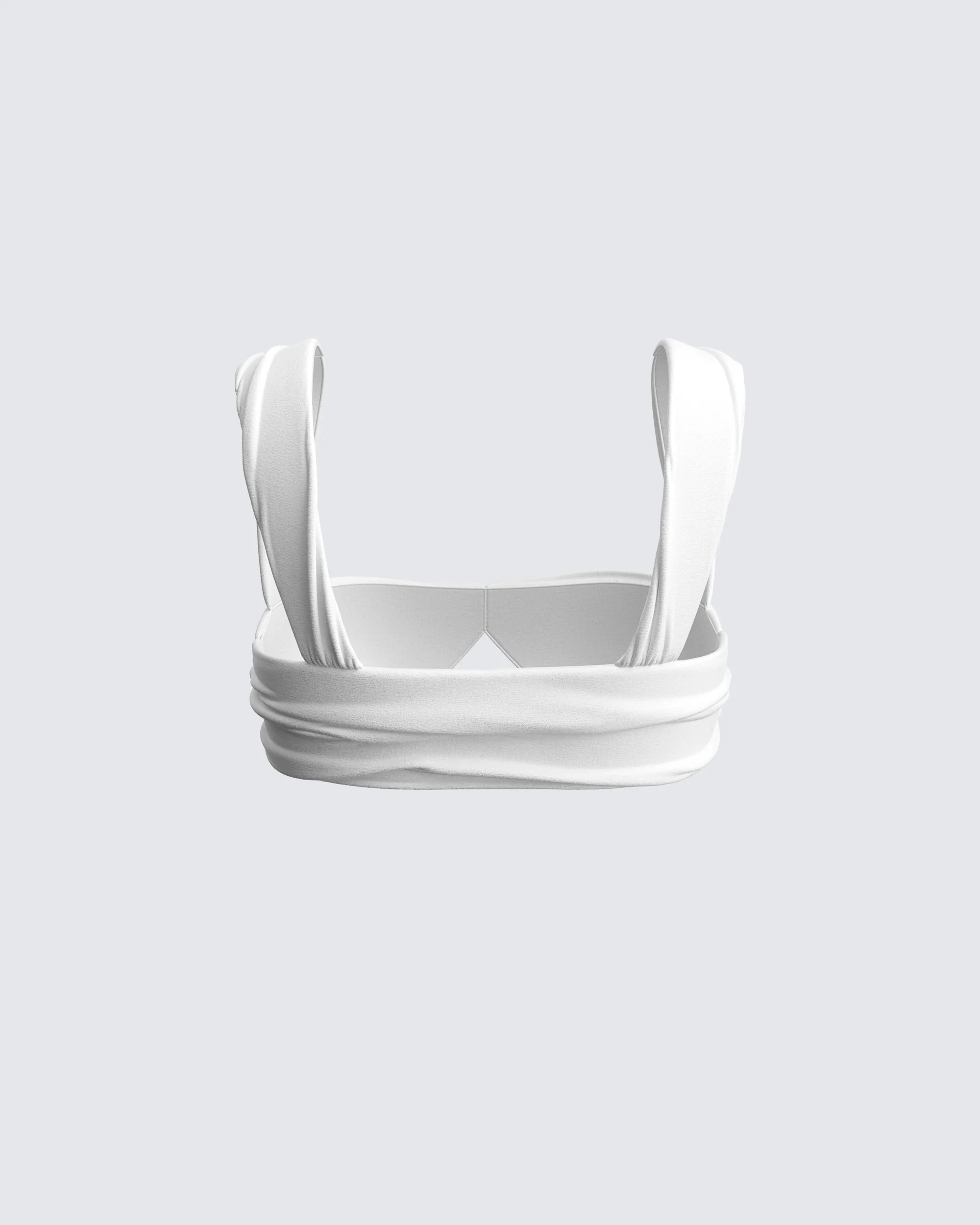 Keiko White Jersey Crop Top - Image 3