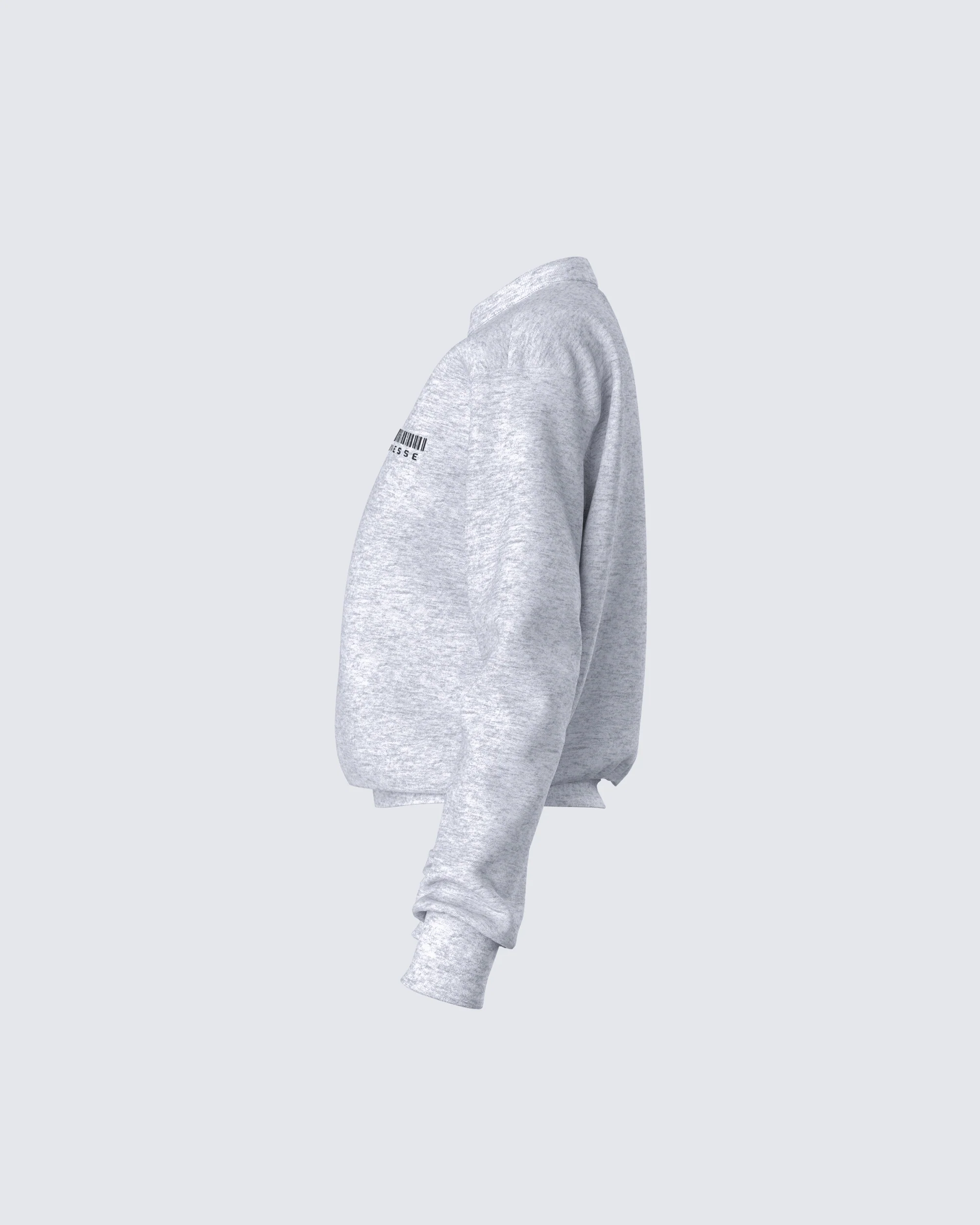 Kemi Heather Grey Logo Sweatshirt - Image 2