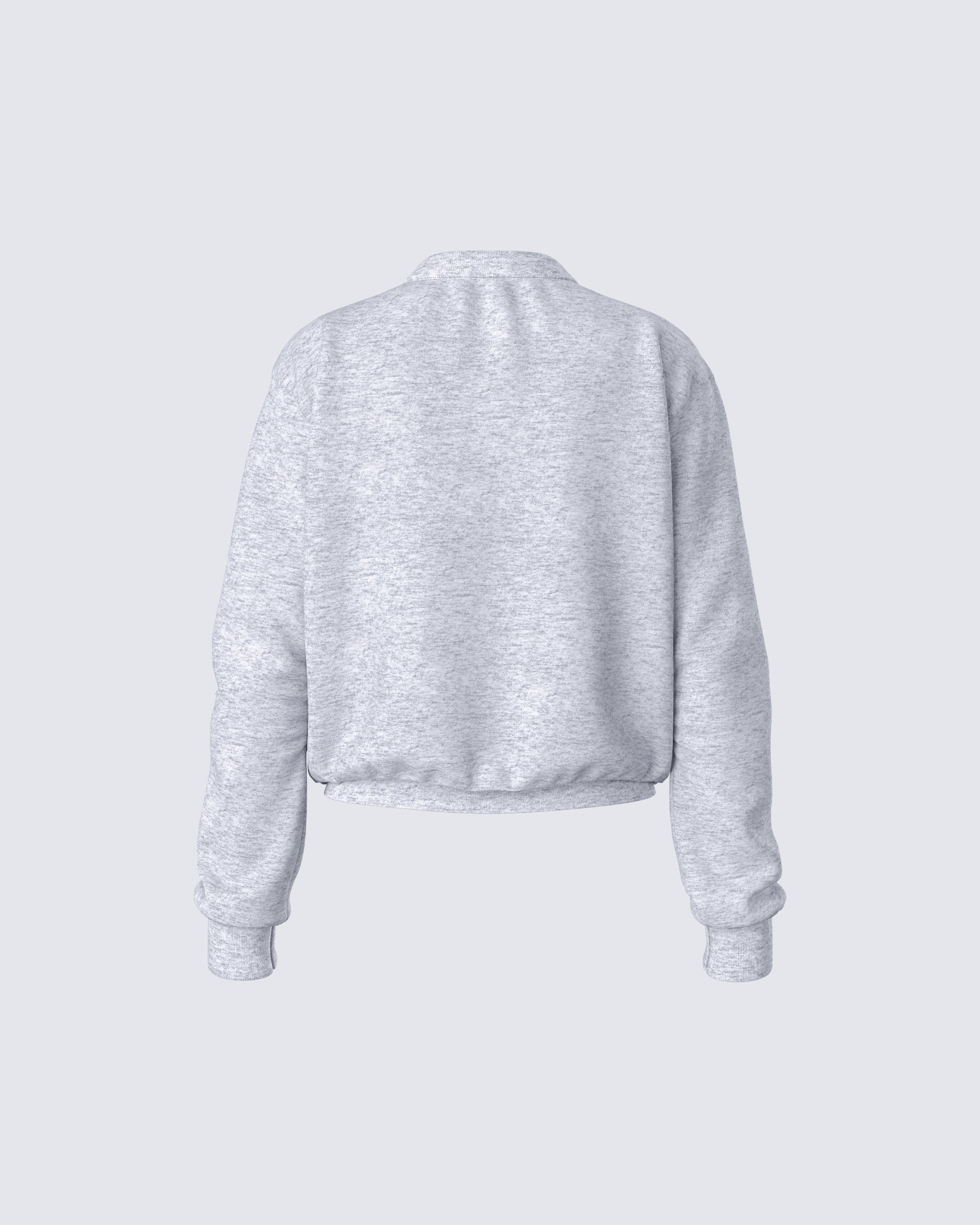 Kemi Heather Grey Logo Sweatshirt - Image 3
