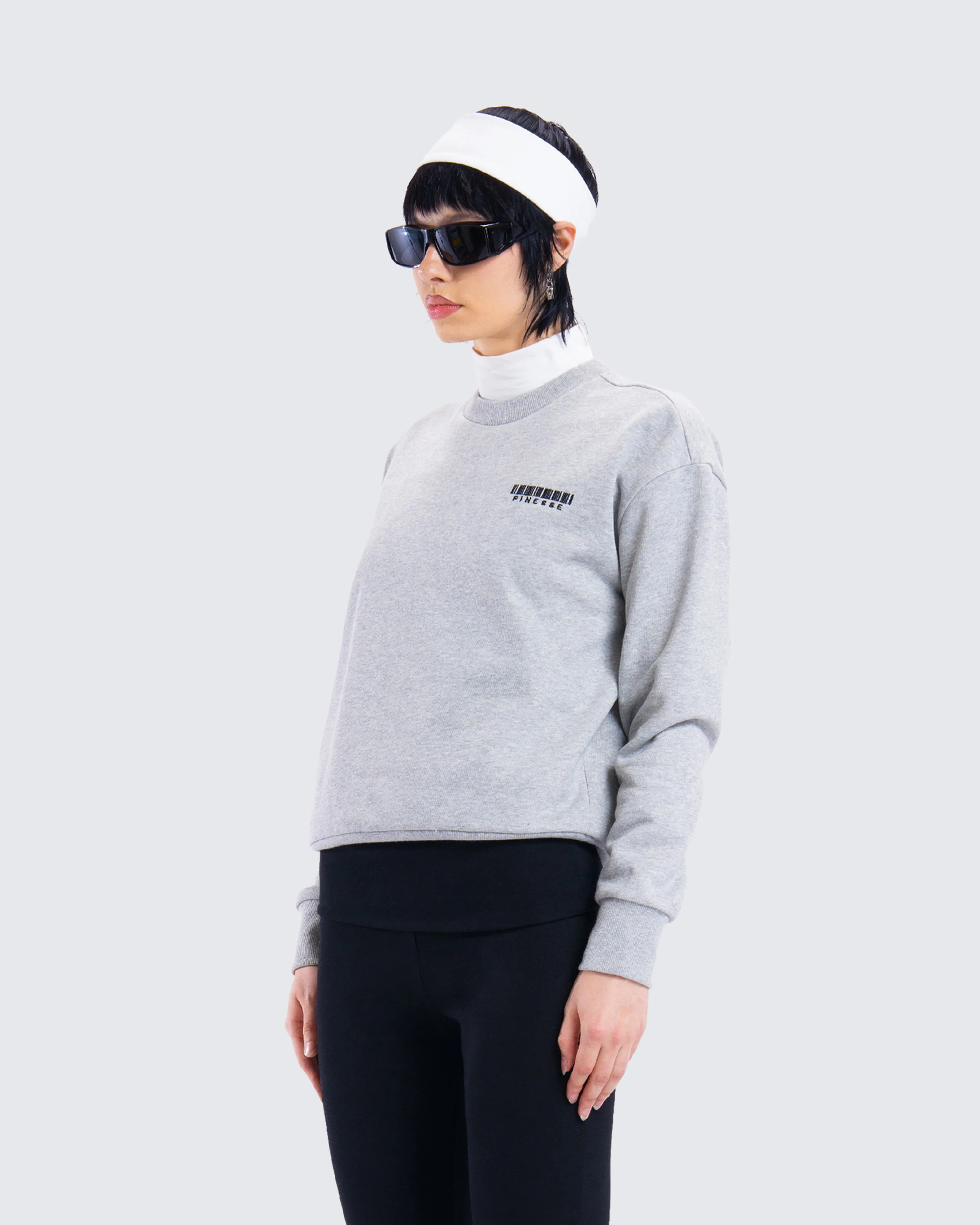 Kemi Heather Grey Logo Sweatshirt - Image 5