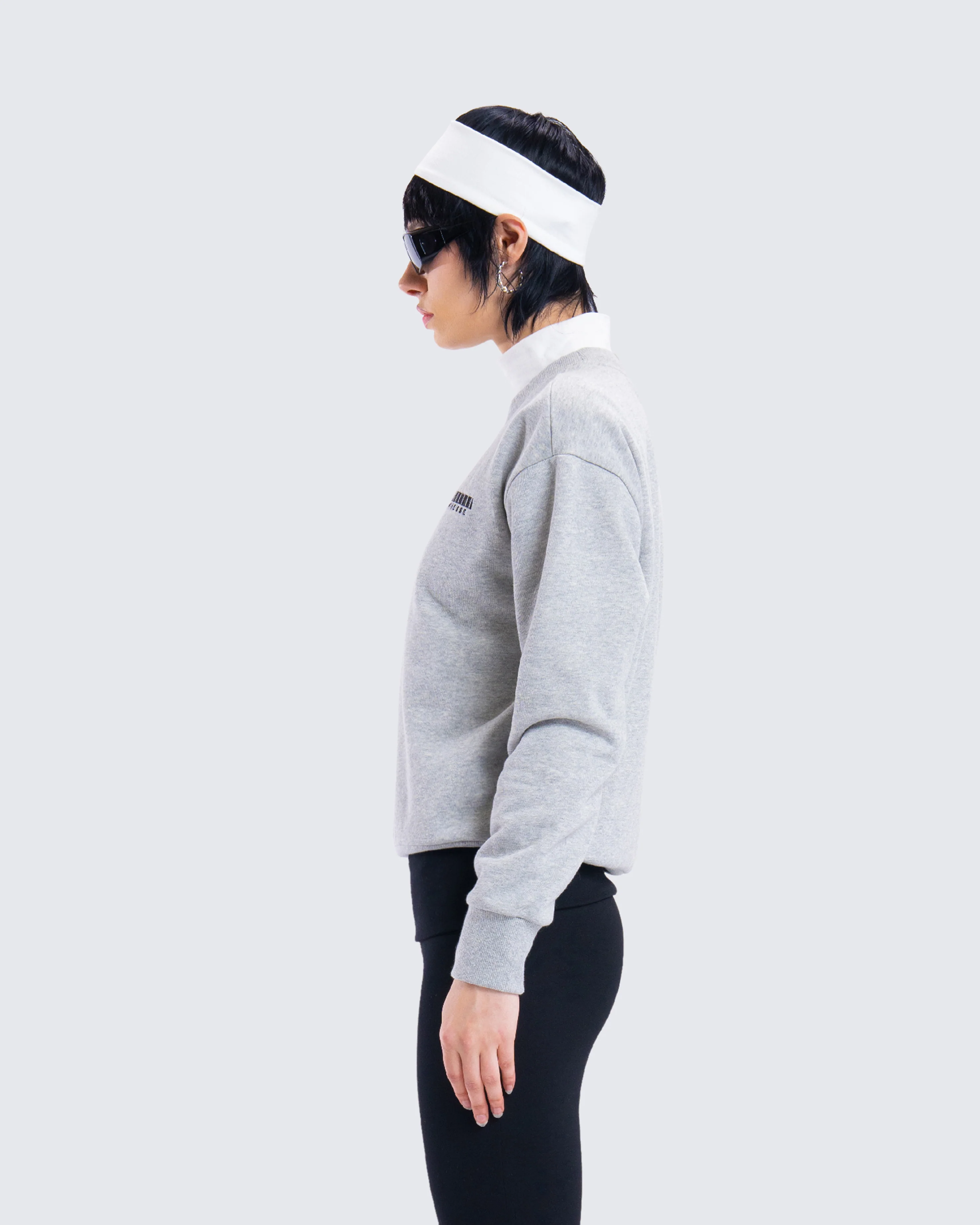 Kemi Heather Grey Logo Sweatshirt - Image 6