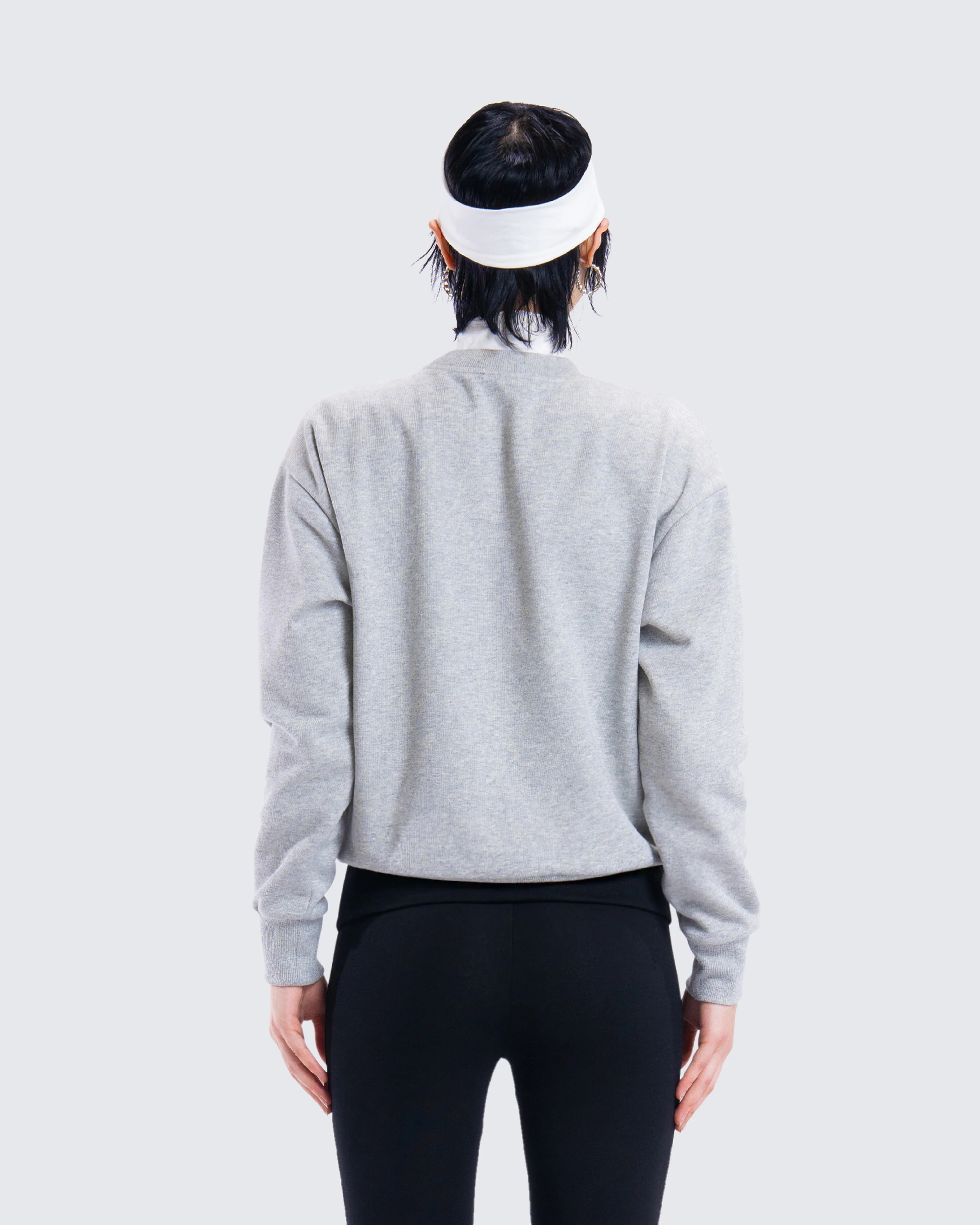 Kemi Heather Grey Logo Sweatshirt - Image 7