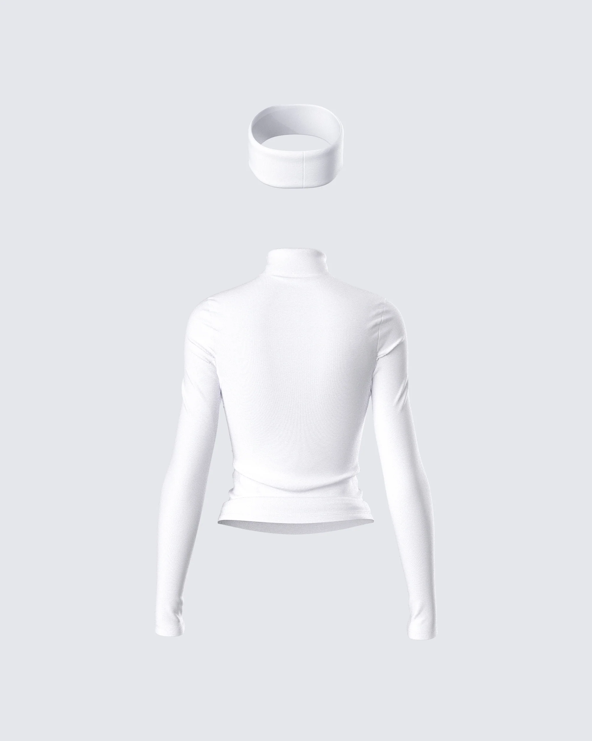 Kemi White Jersey Top And Headband - Image 3