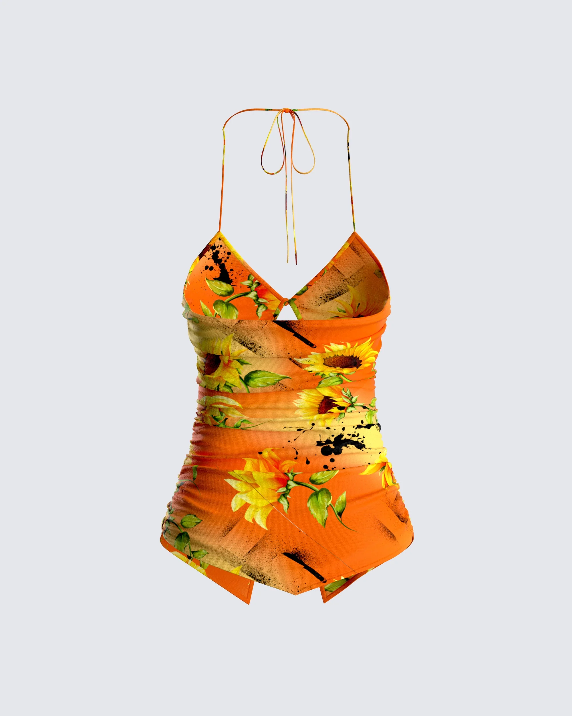 Kenji Sunflower Print Top - Image 3