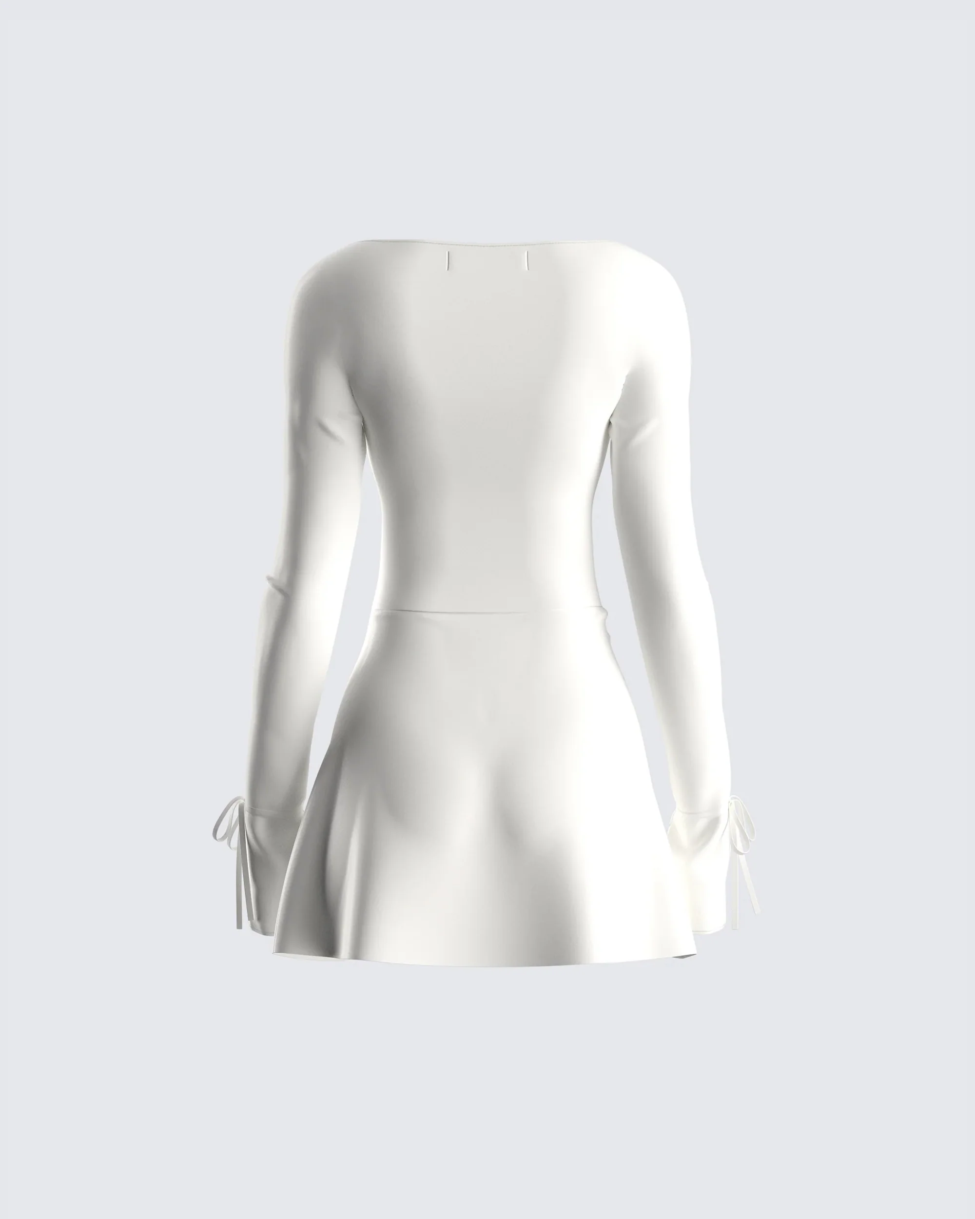 Kesia Ivory Mini Dress - Image 3